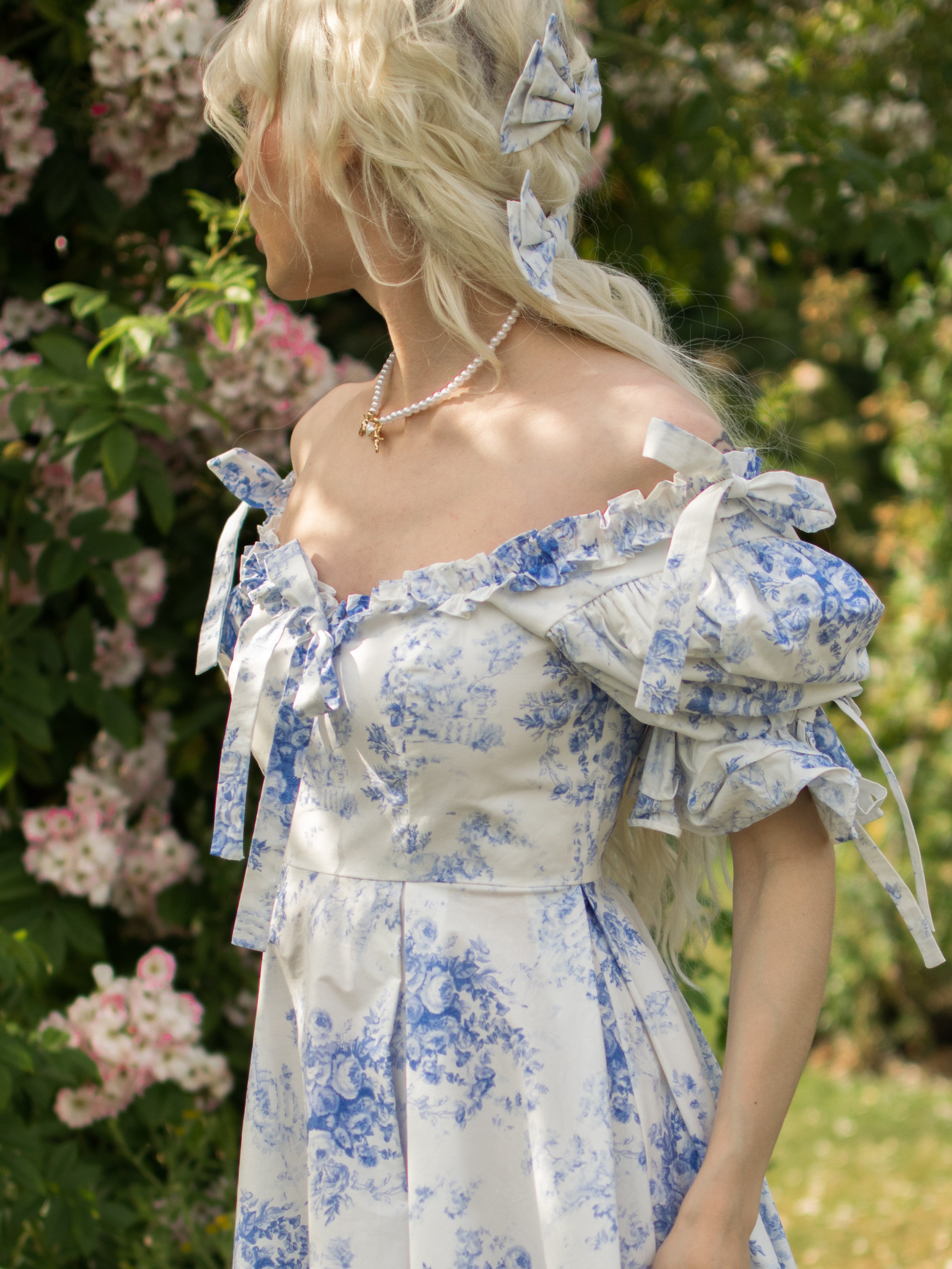 French Porcelain Parlour Games Dress