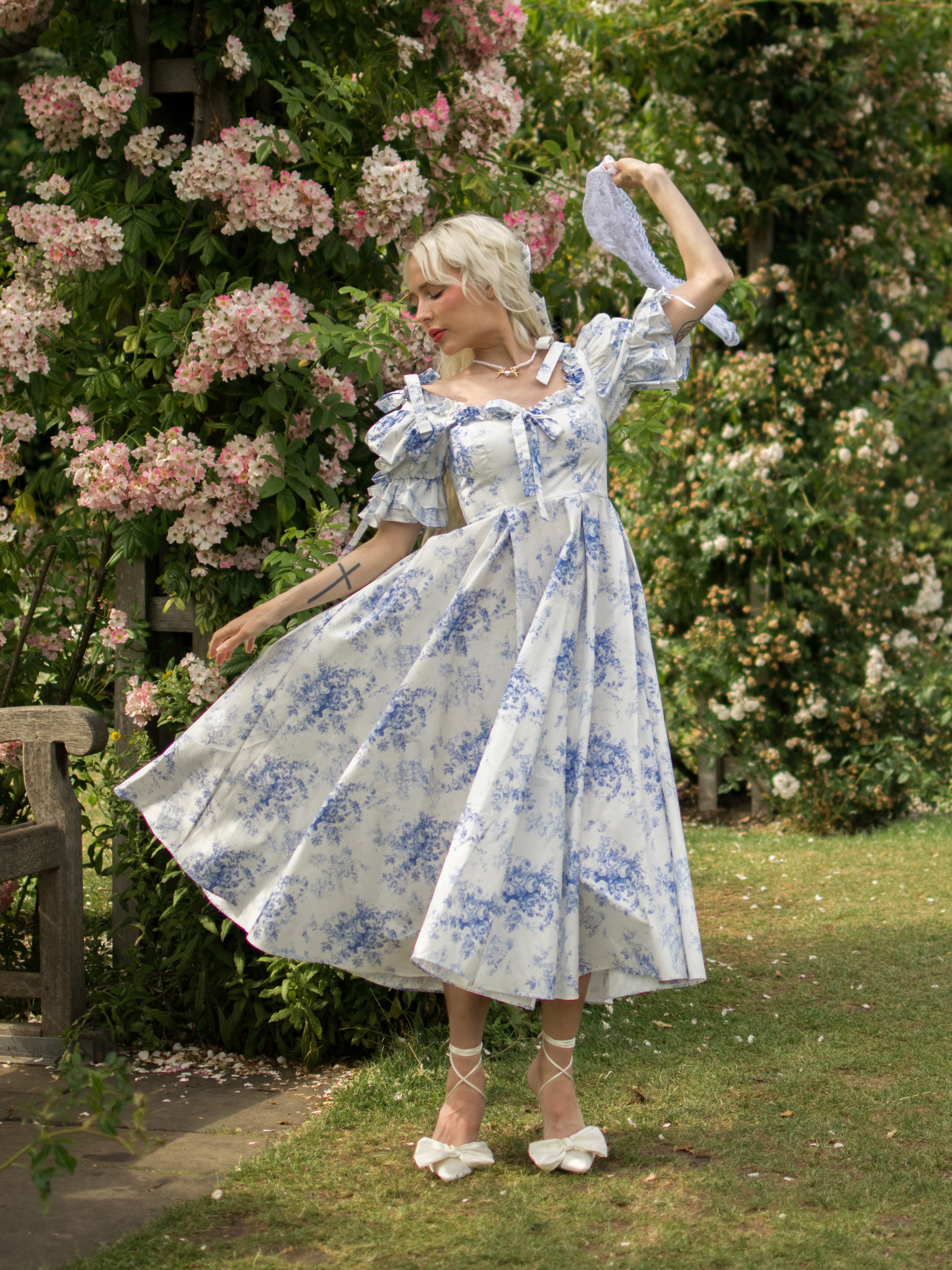 French Porcelain Parlour Games Dress