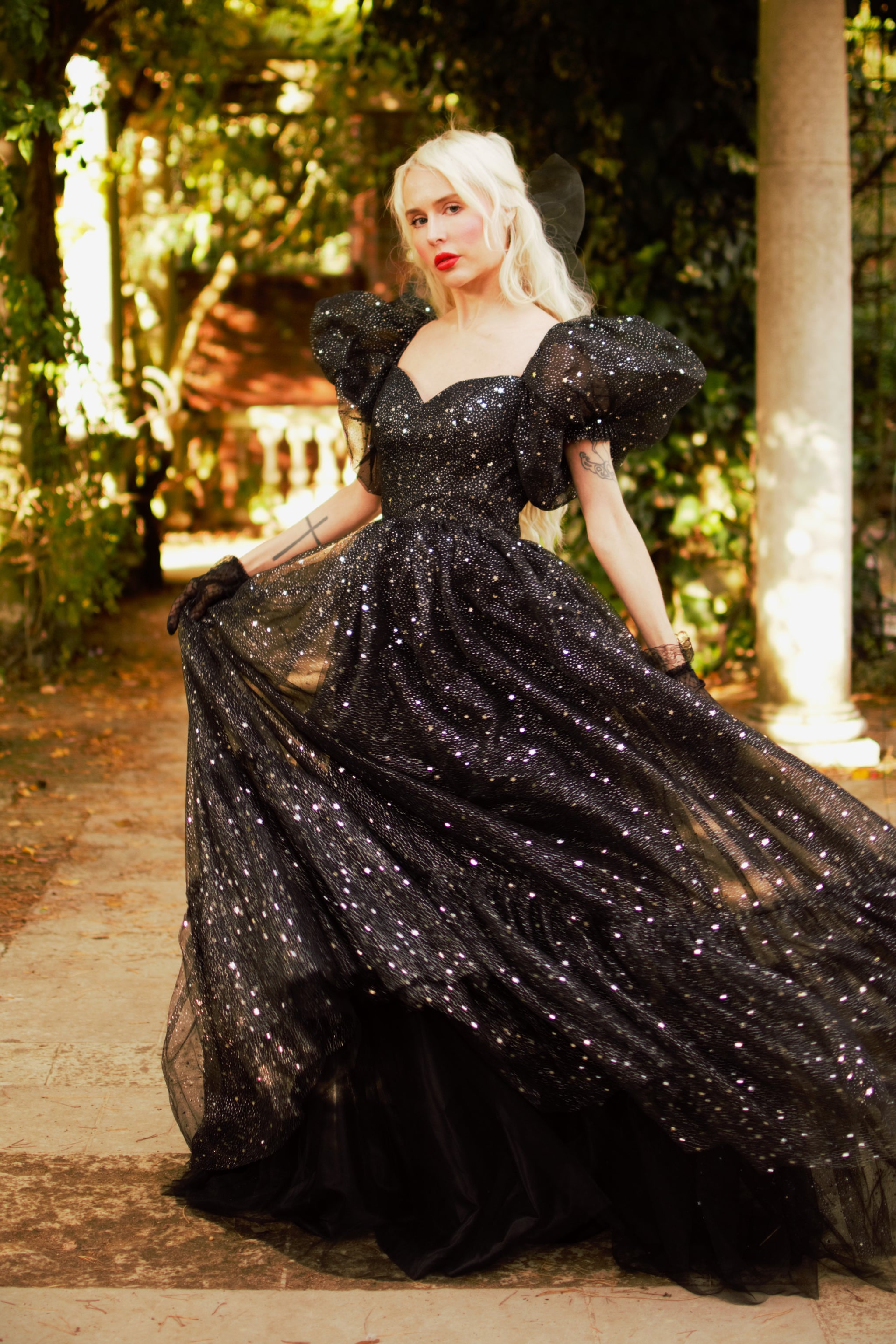 Baby Gown - Starry Night Steel