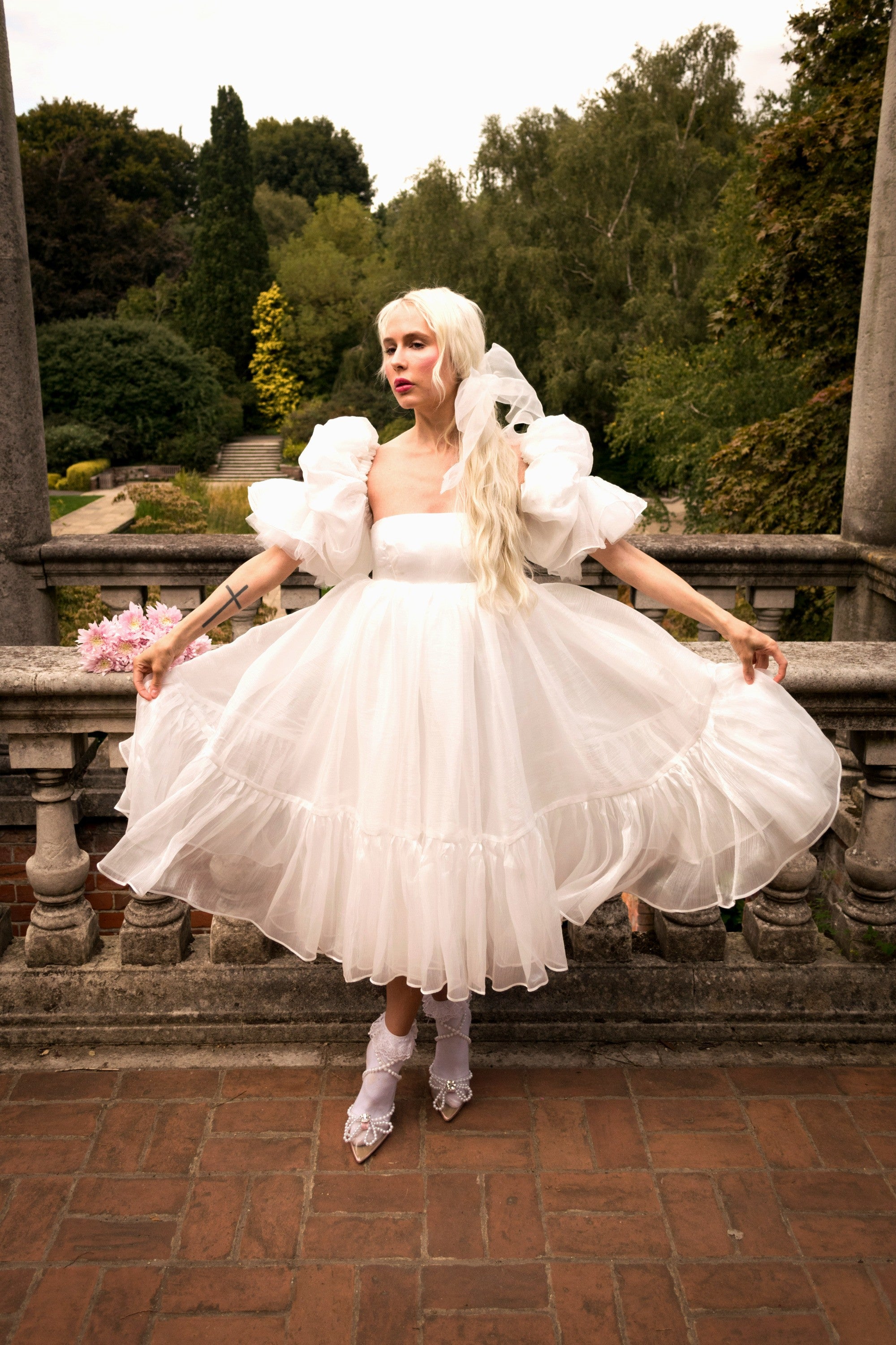 The Crème Chantilly Fleur Dress