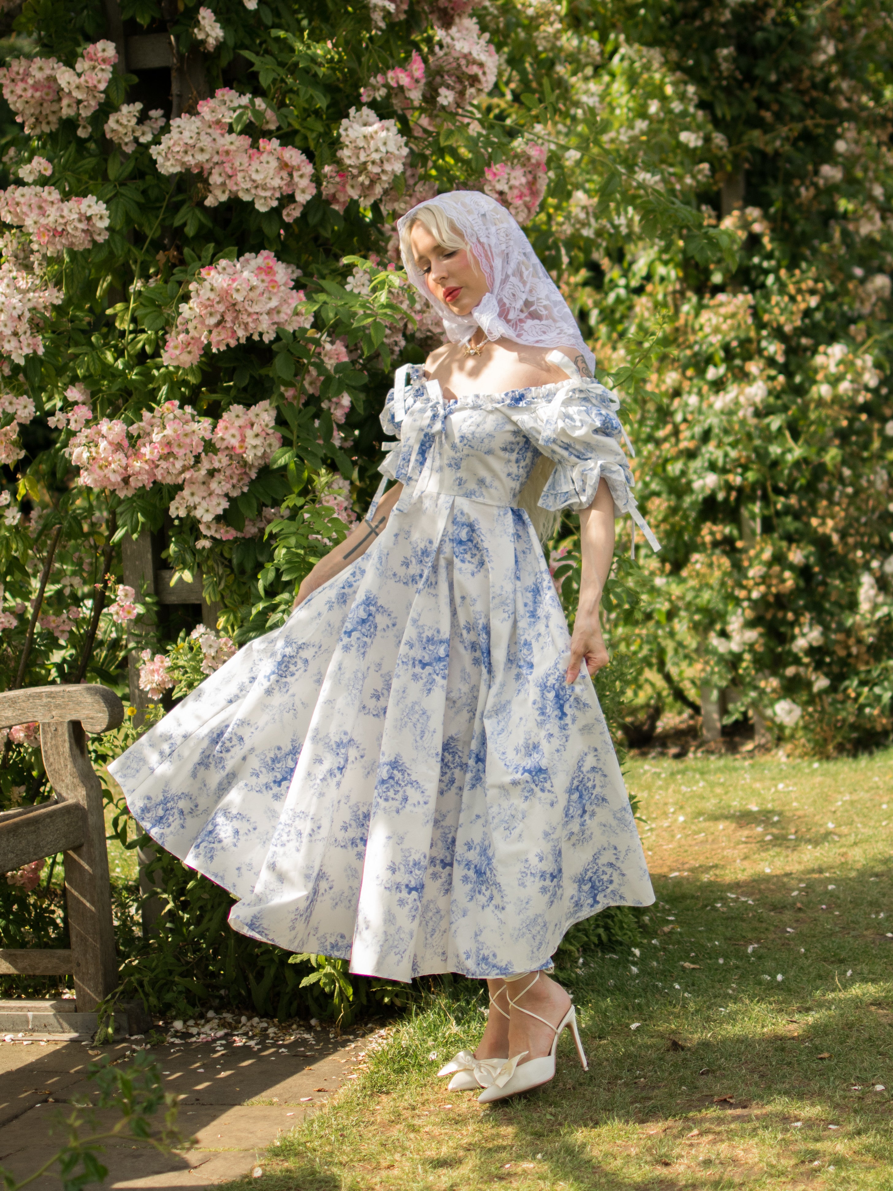 French Porcelain Parlour Games Dress