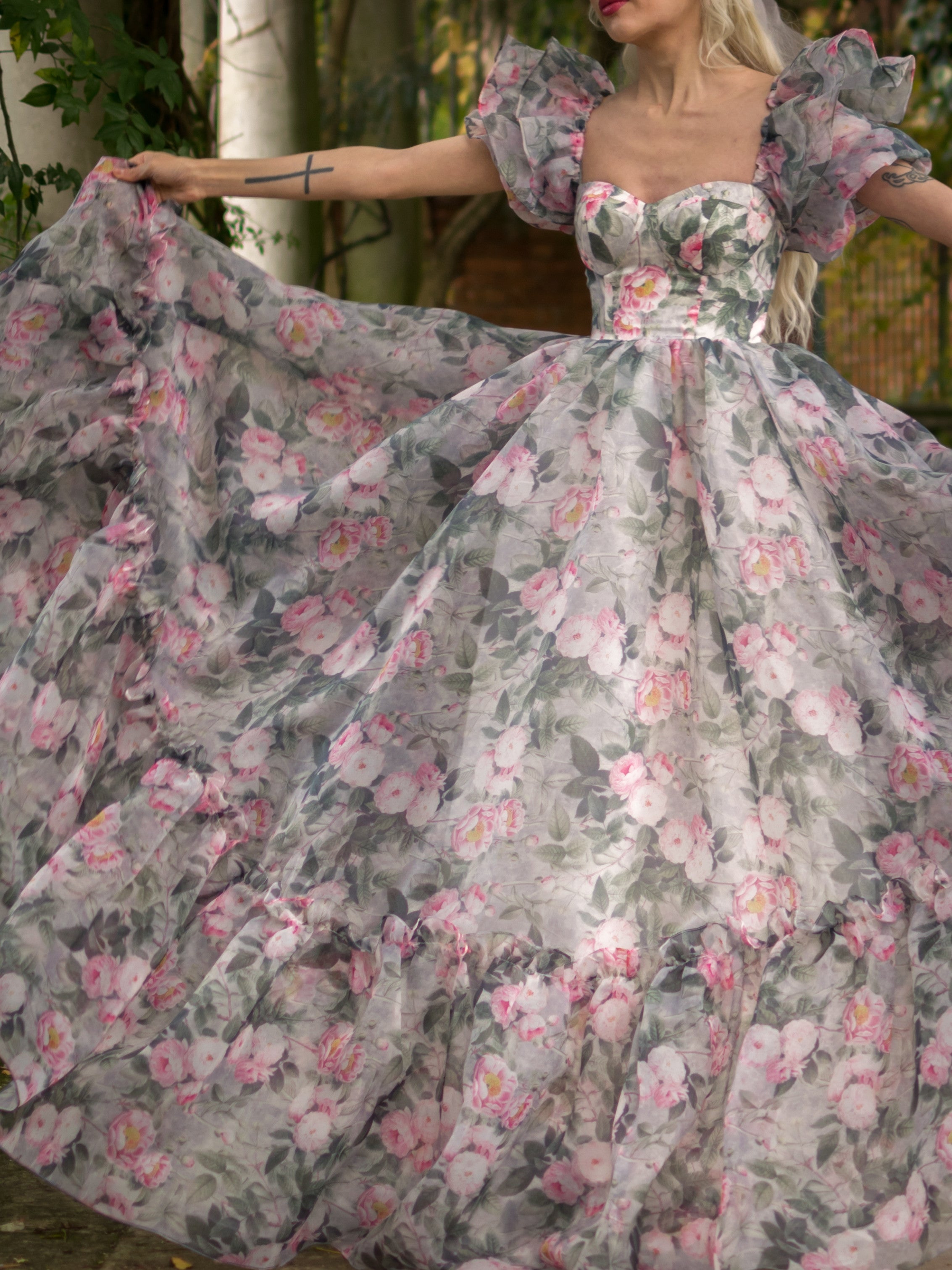 The Sorority Gown in Peony Bouquet