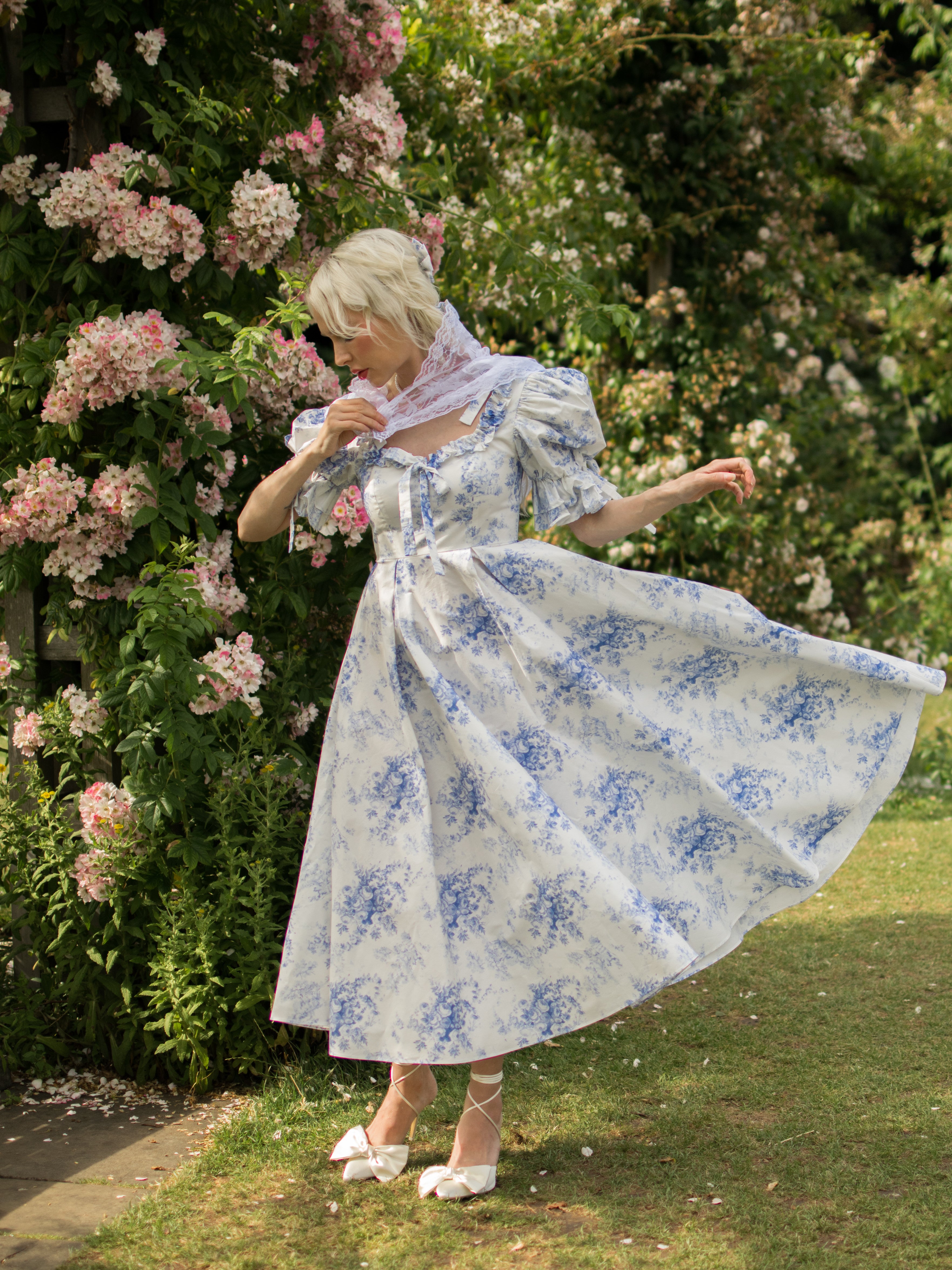 French Porcelain Parlour Games Dress