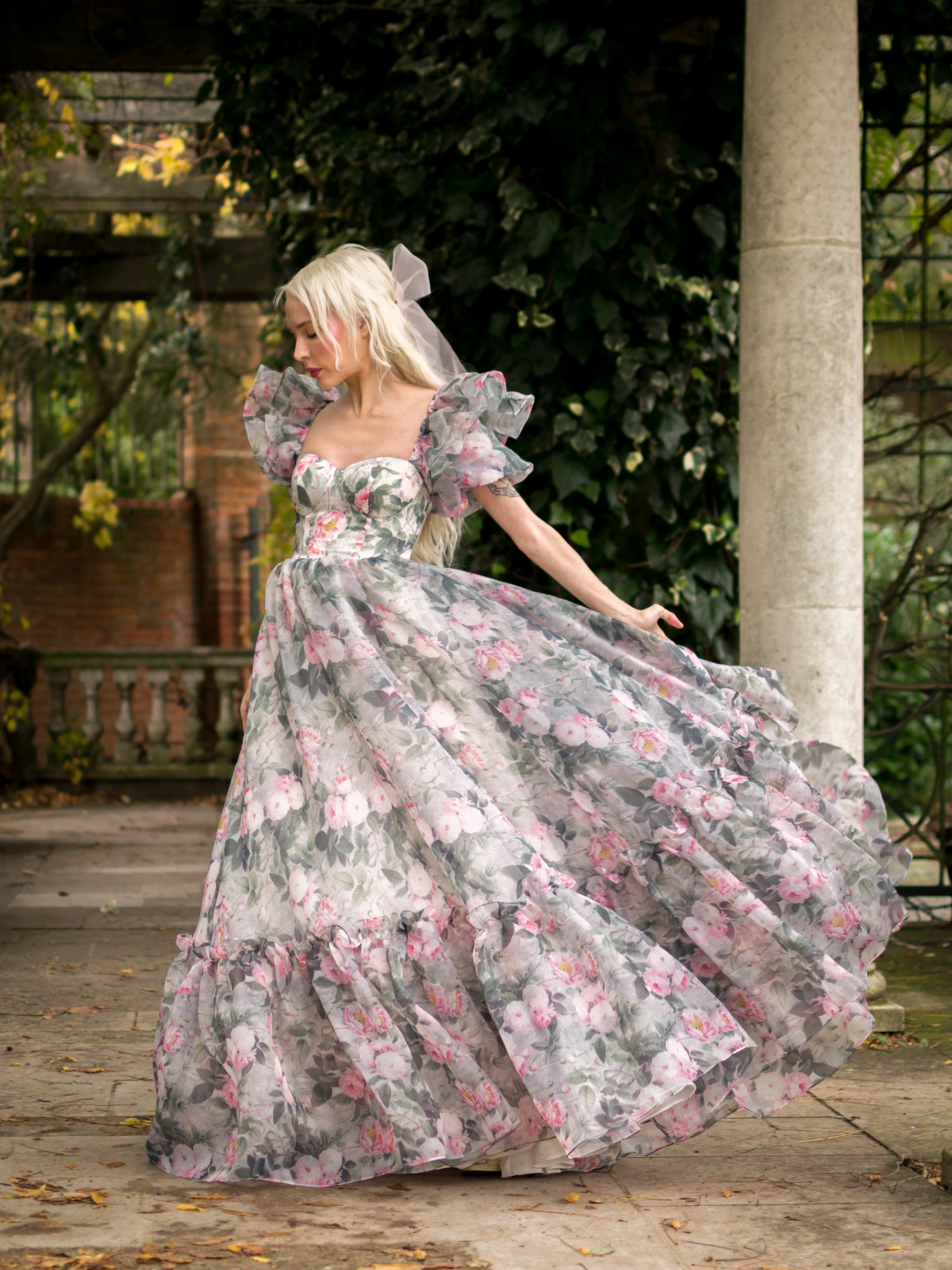 The Sorority Gown in Peony Bouquet
