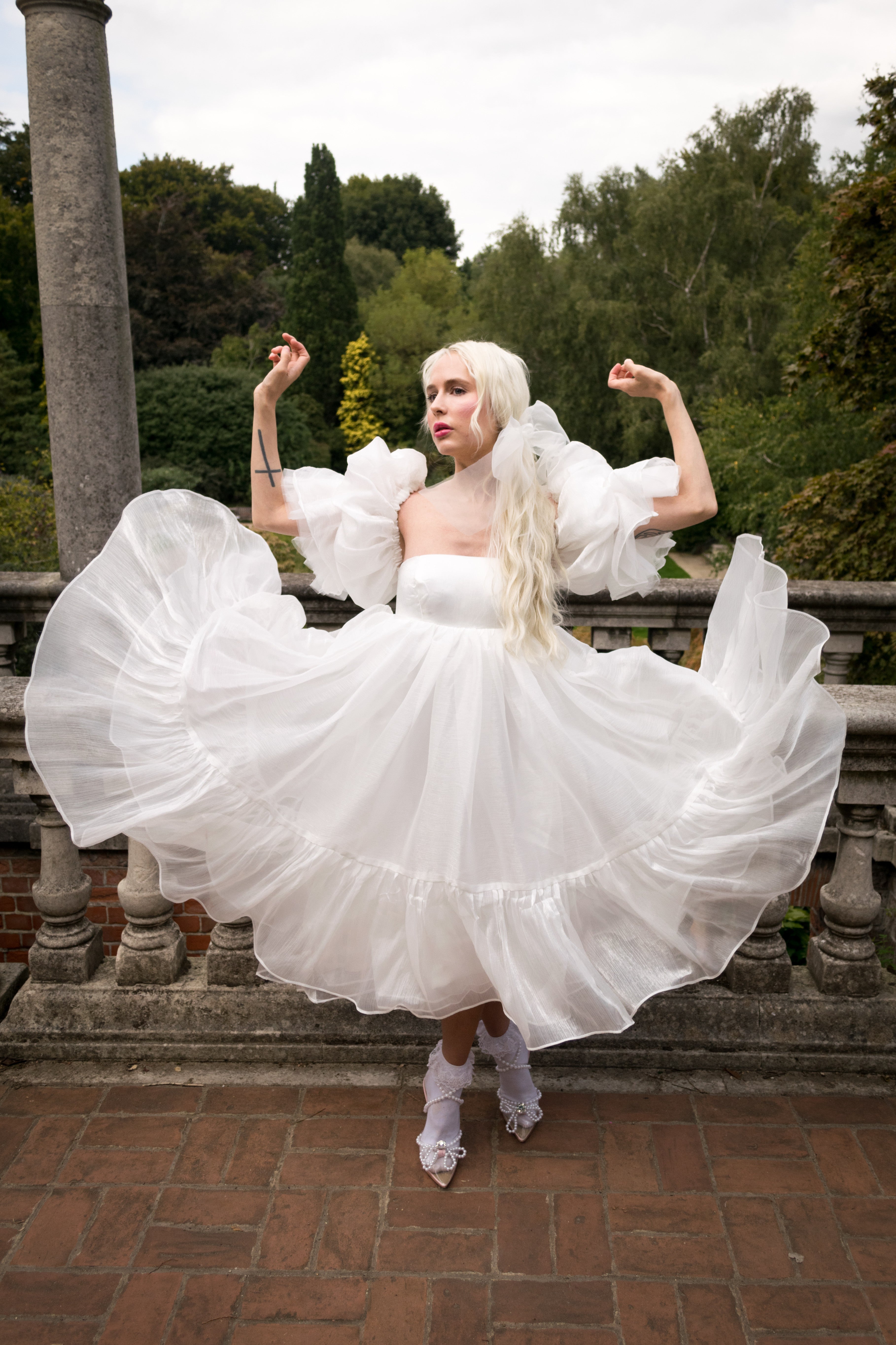 The Crème Chantilly Fleur Dress