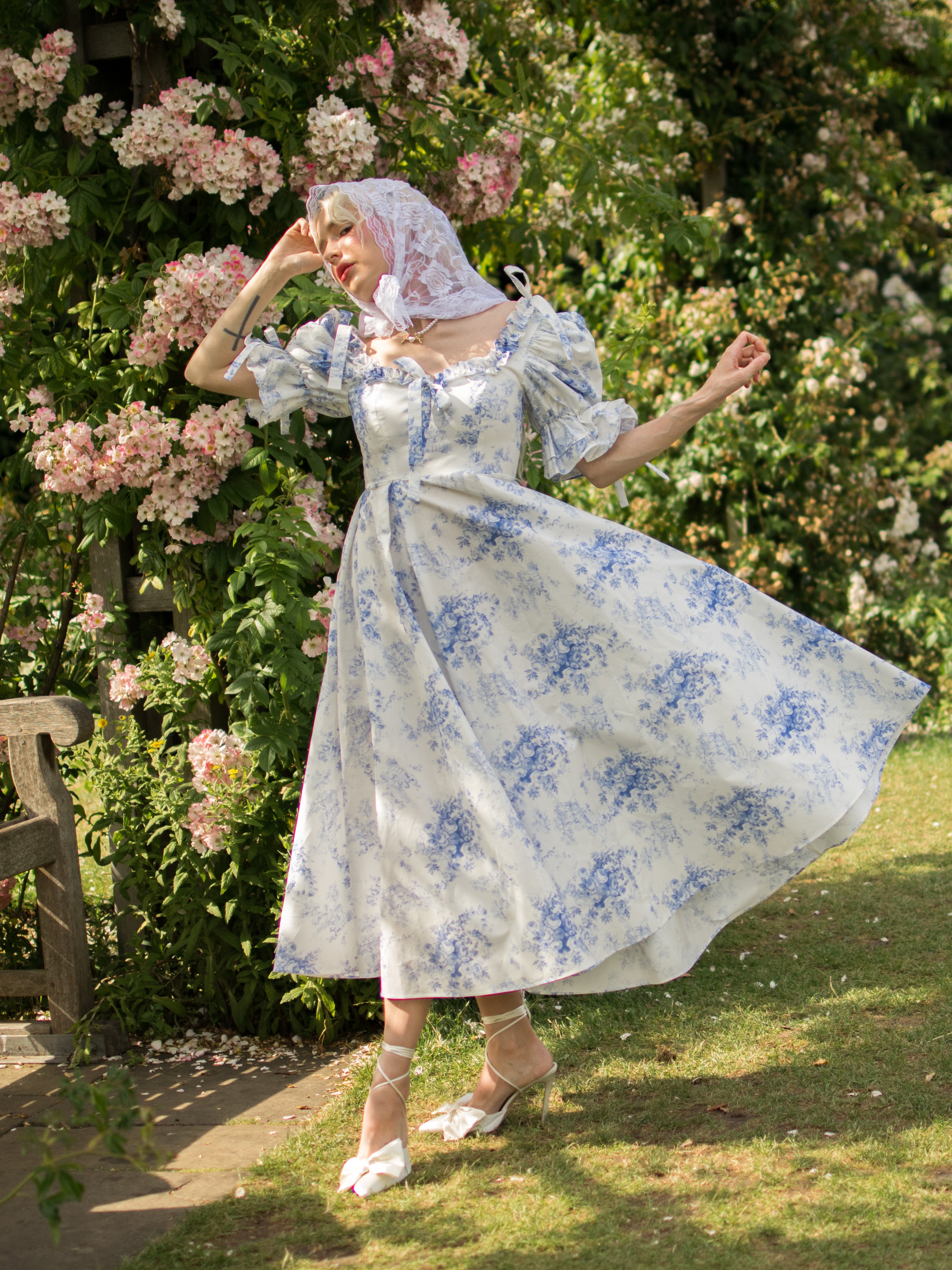 French Porcelain Parlour Games Dress