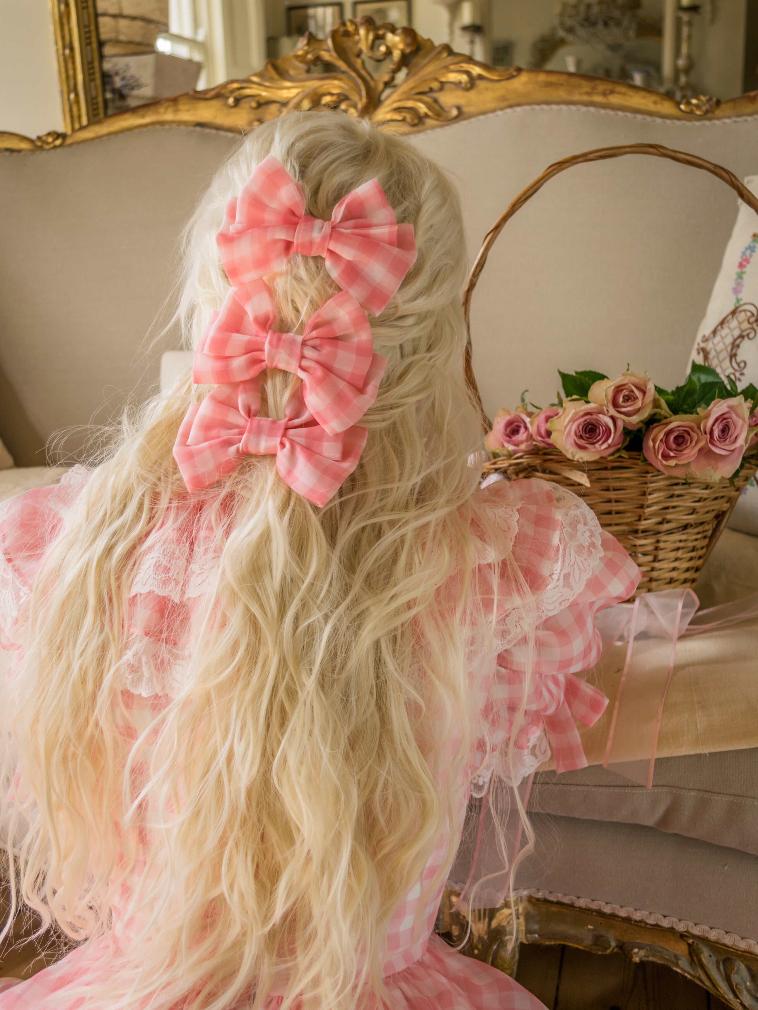 Cotton Candy Dolly Bow