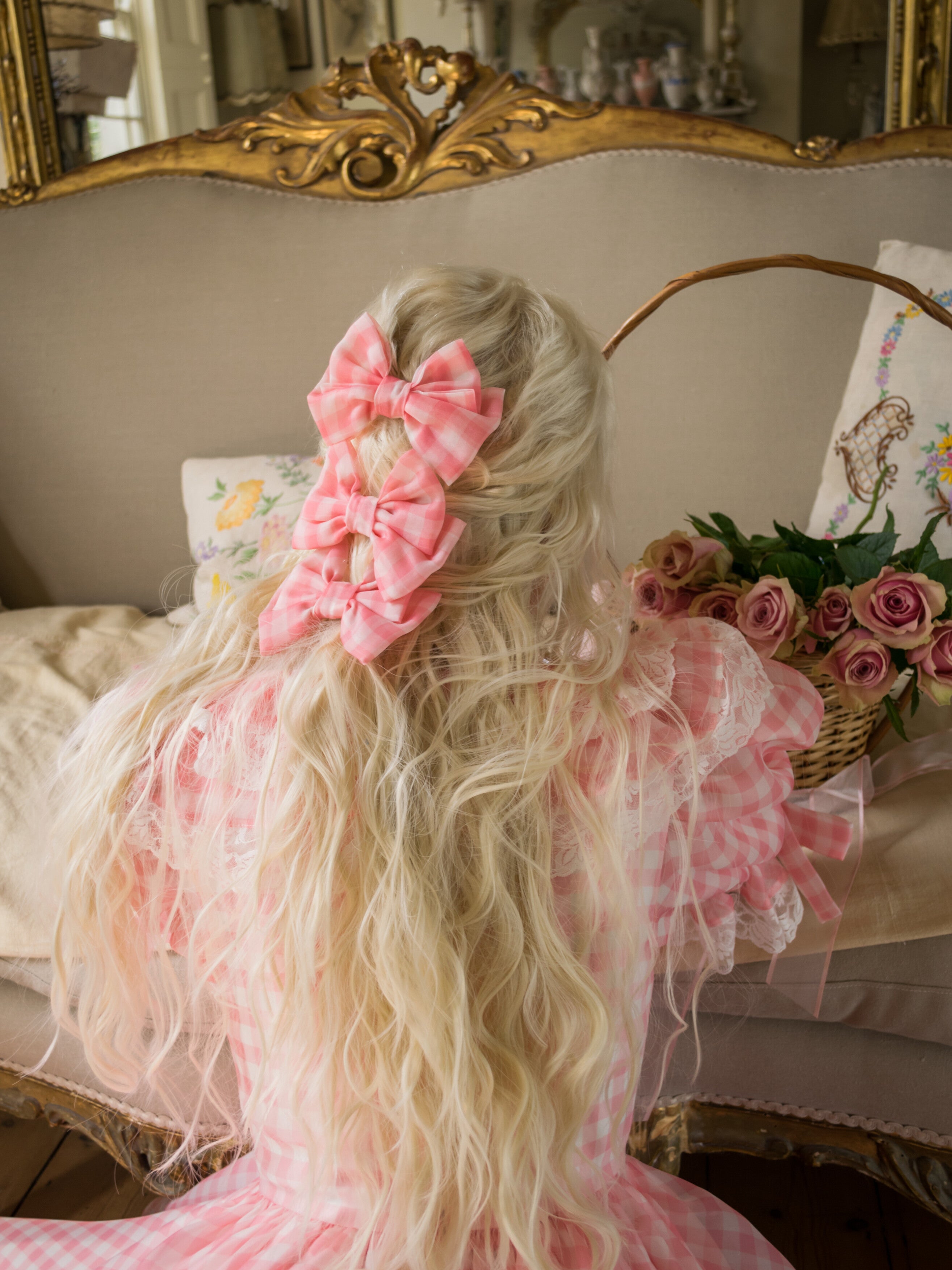 Cotton Candy Dolly Bow