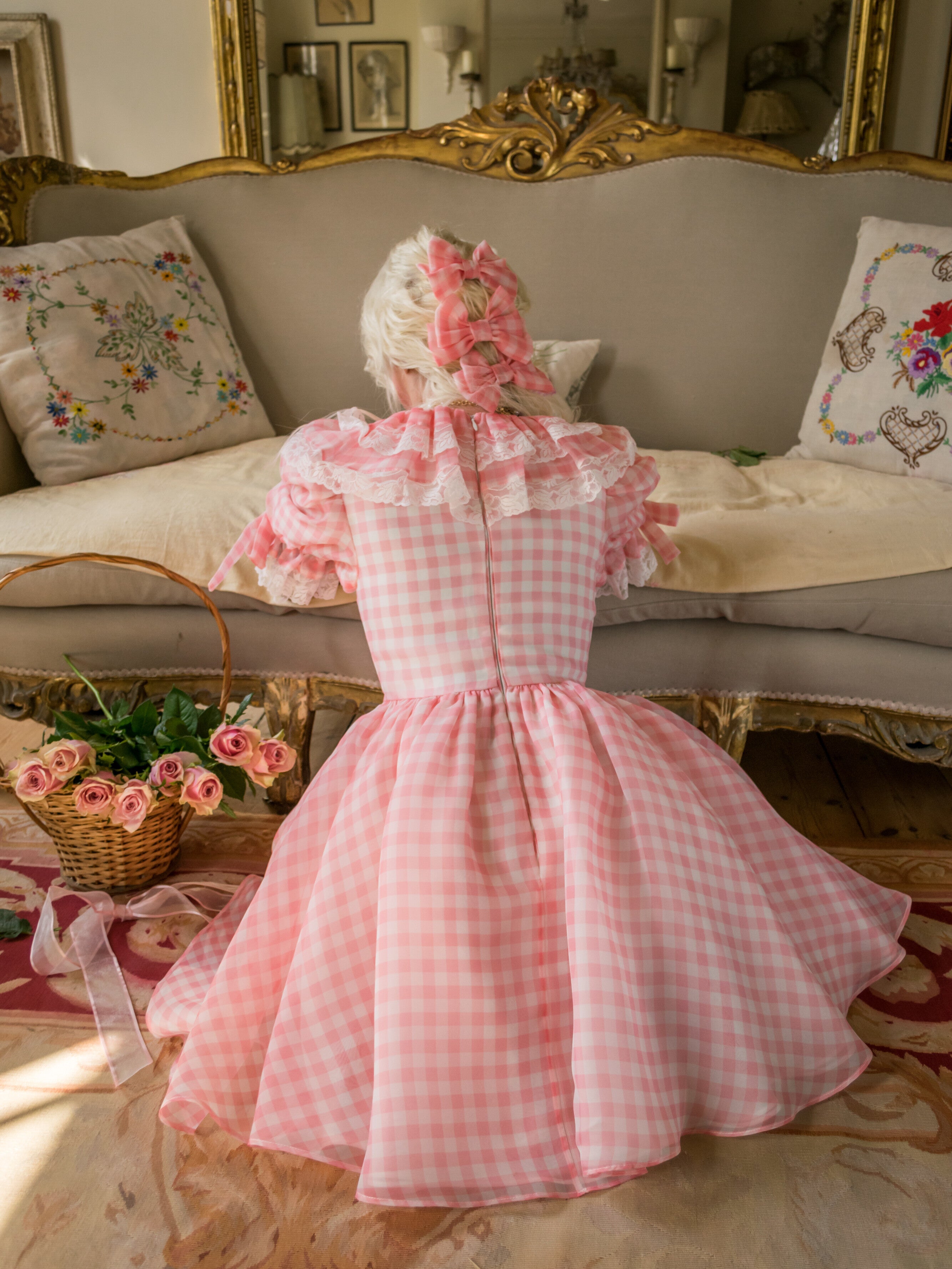 Cotton Candy Dolly Bow