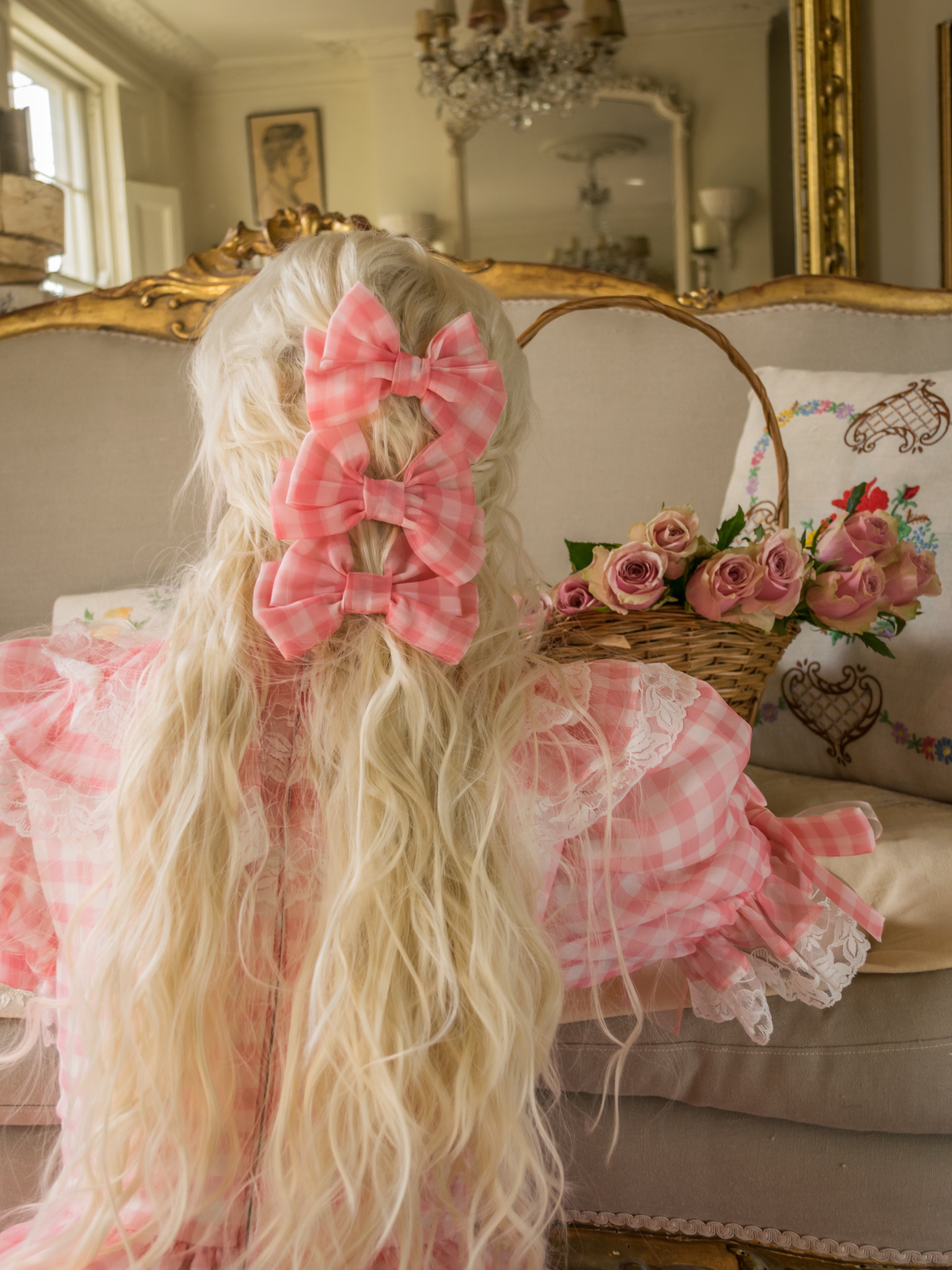 Cotton Candy Dolly Bow