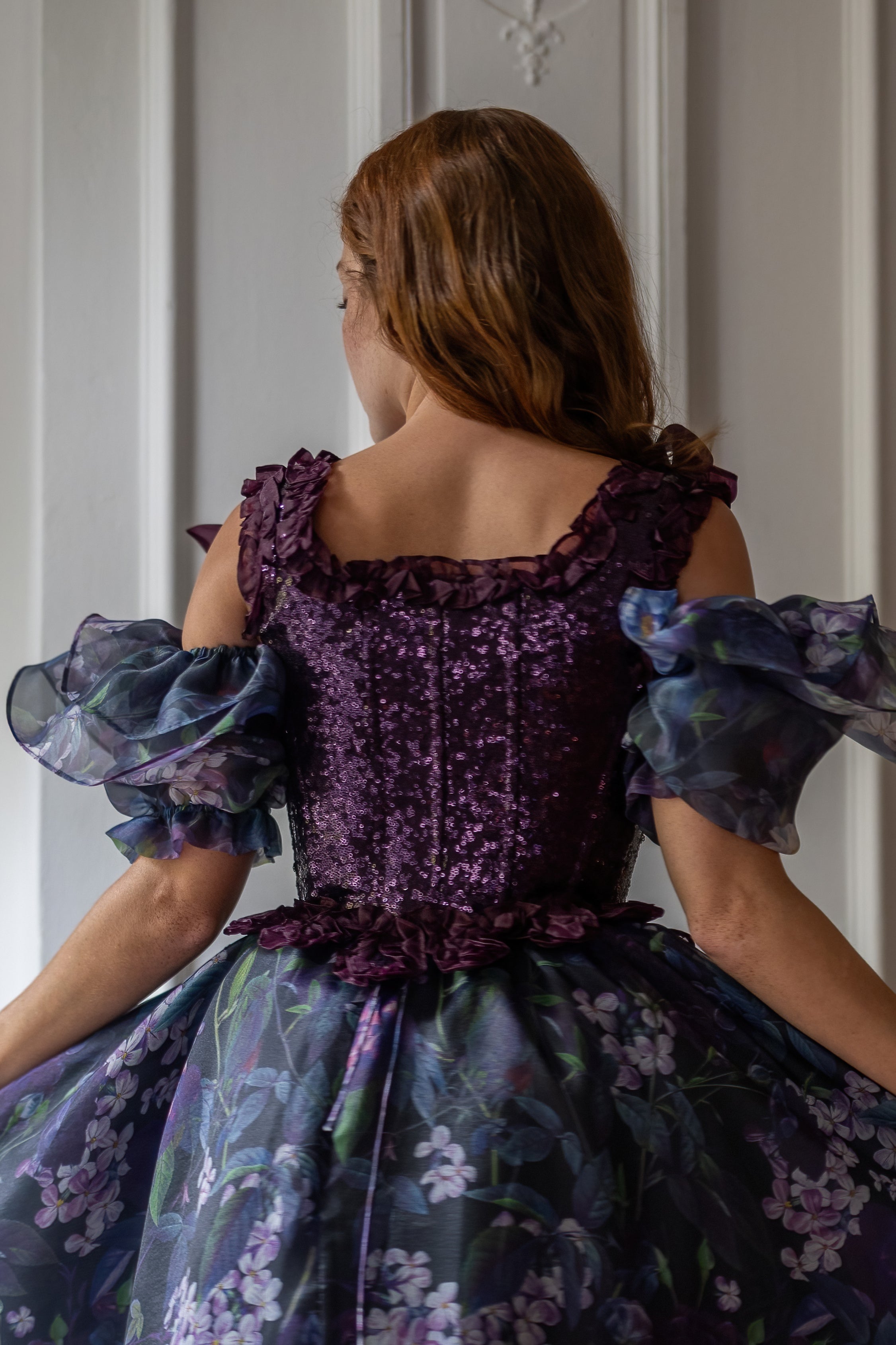 Amethyst Pompadour Corset