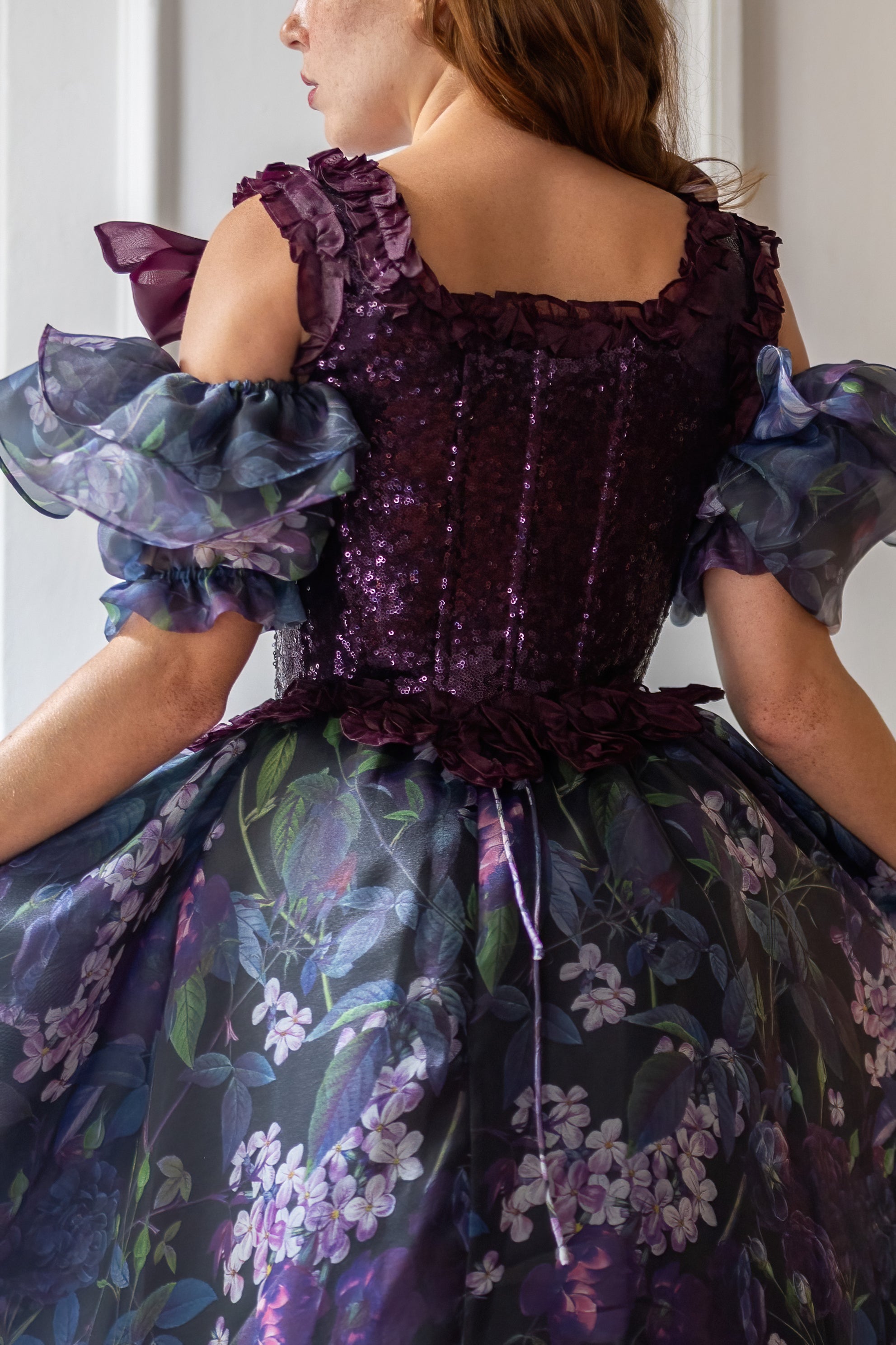 Amethyst Pompadour Corset