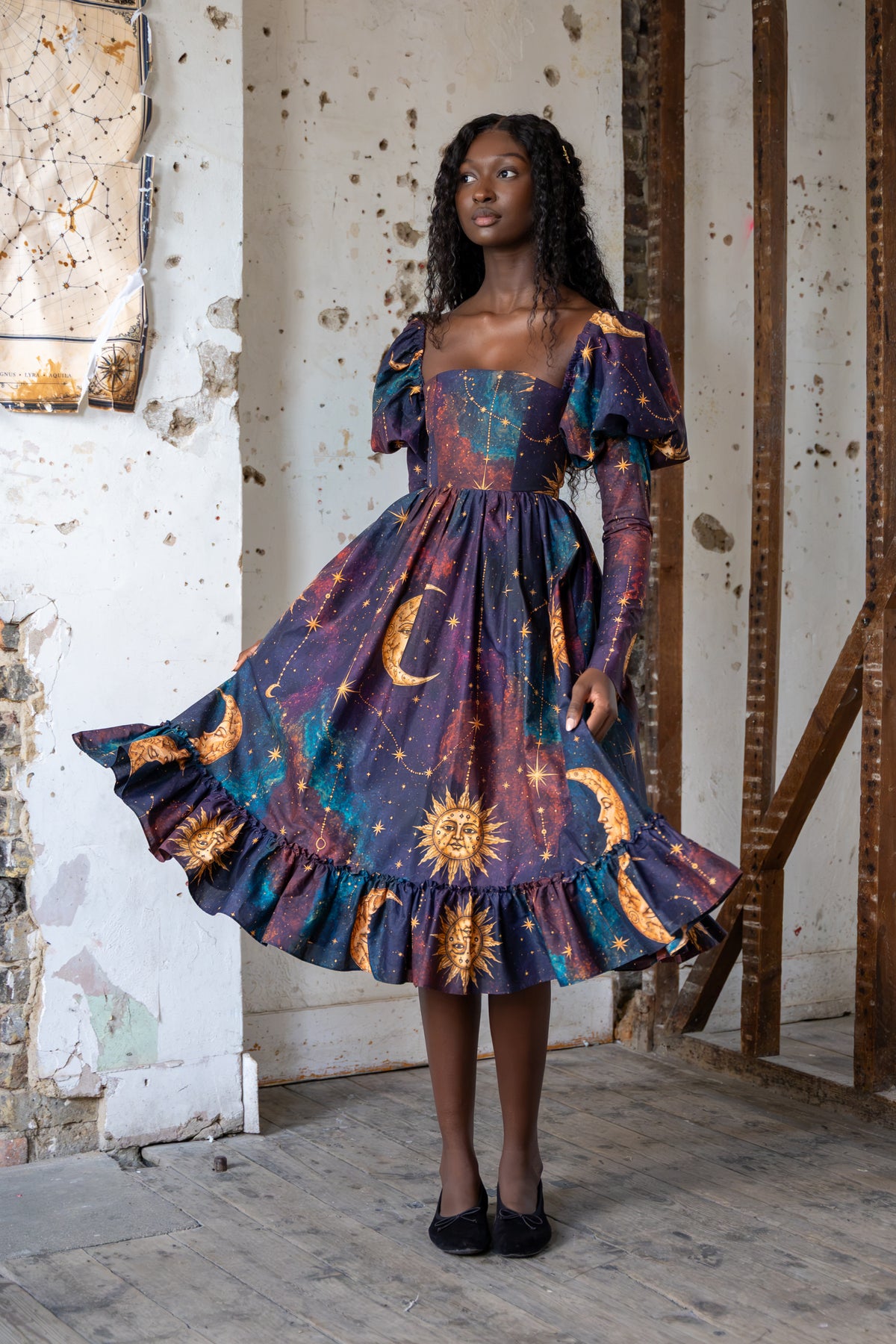 As the Witch Moon RIses Vignette Dress