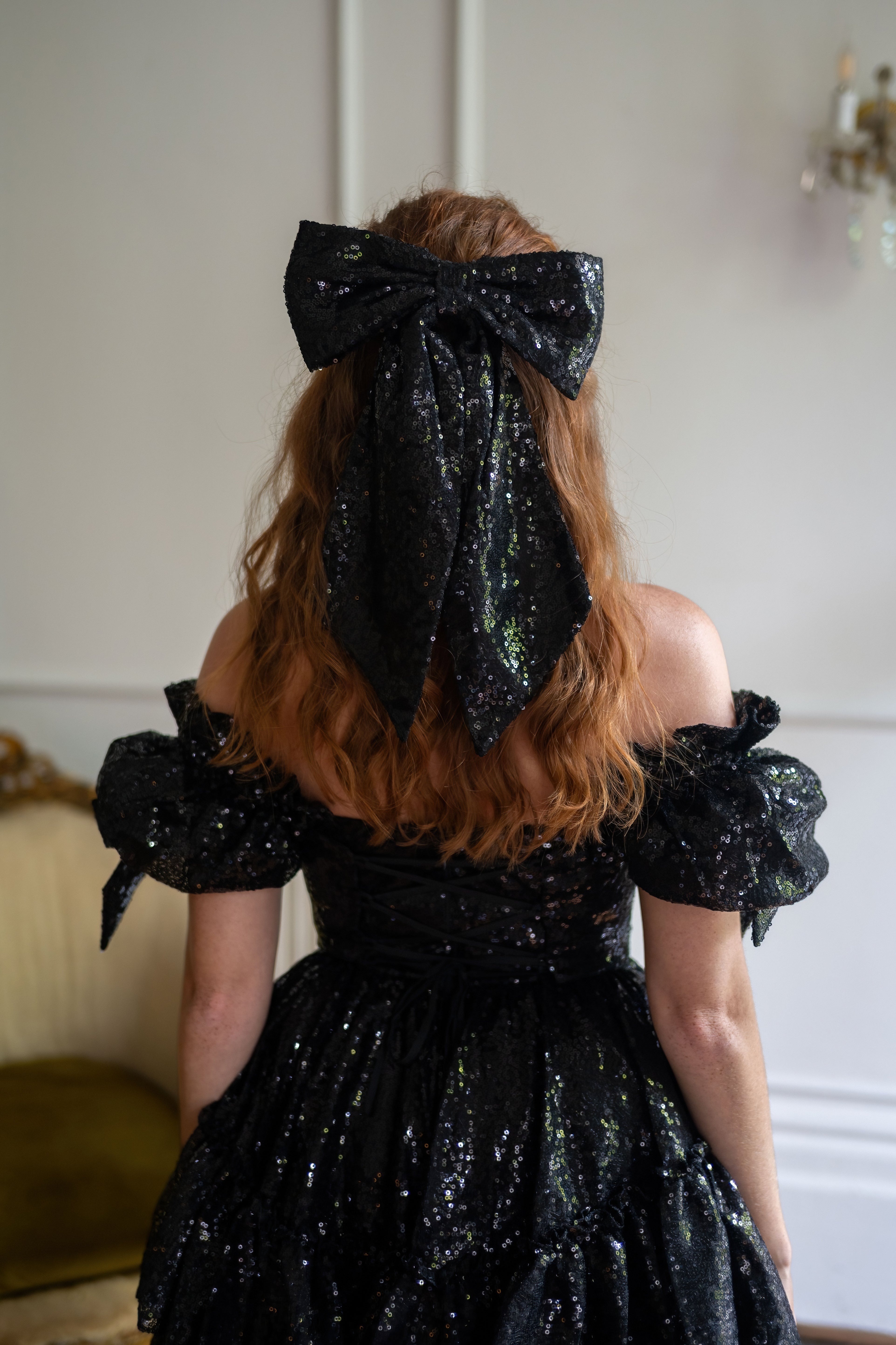 Black Pearl Fable Hairbow