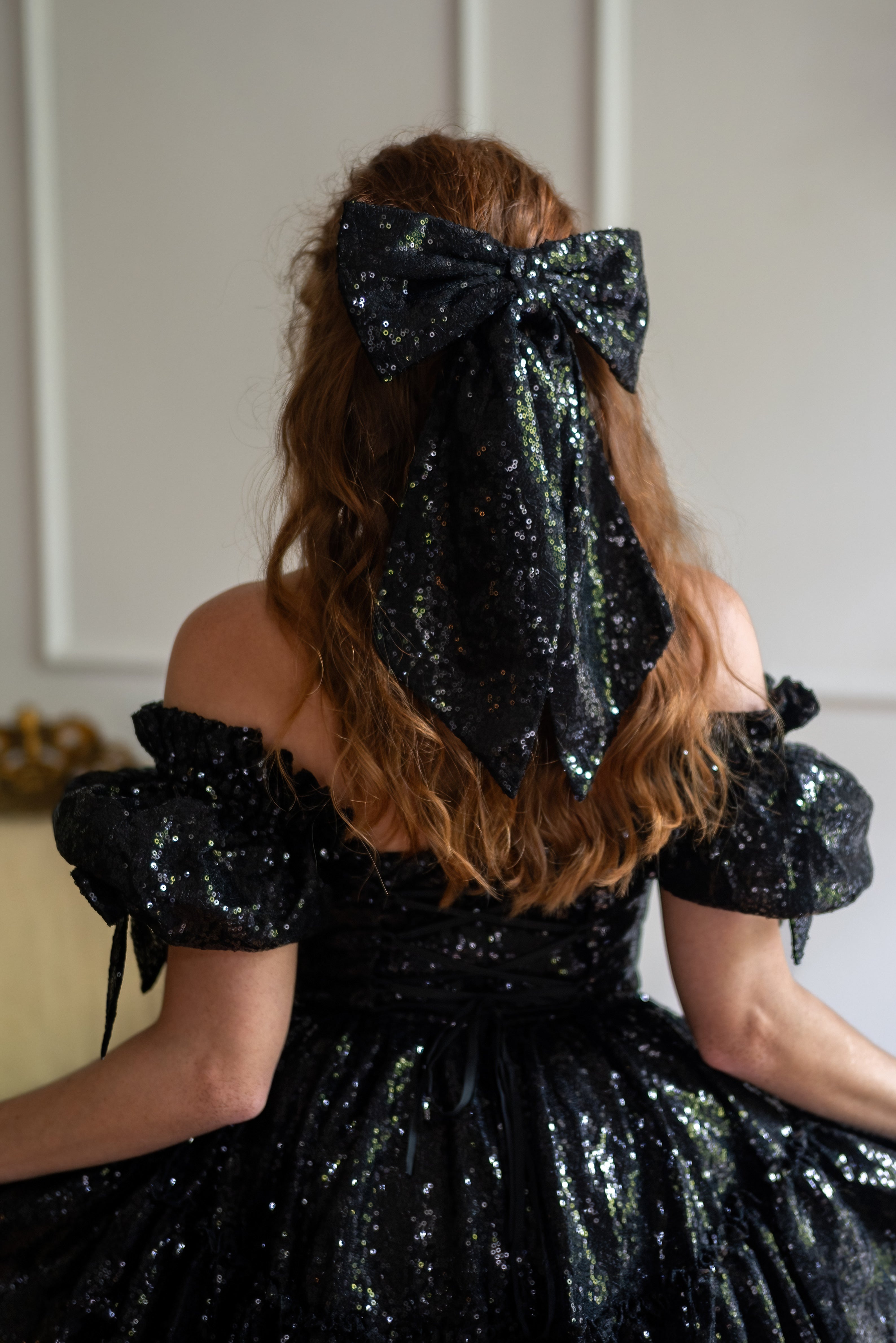 Black Pearl Fable Hairbow