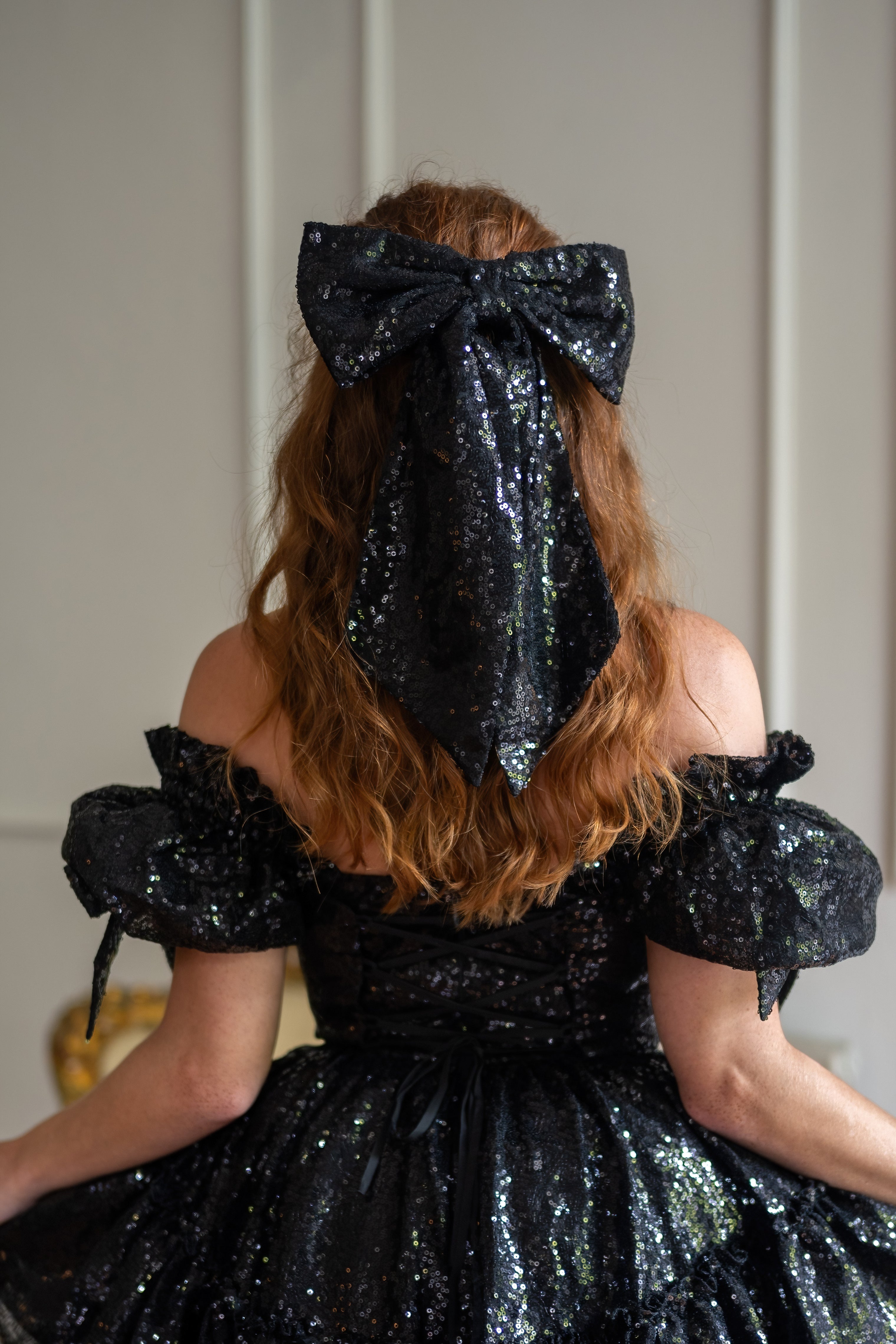 Black Pearl Fable Hairbow