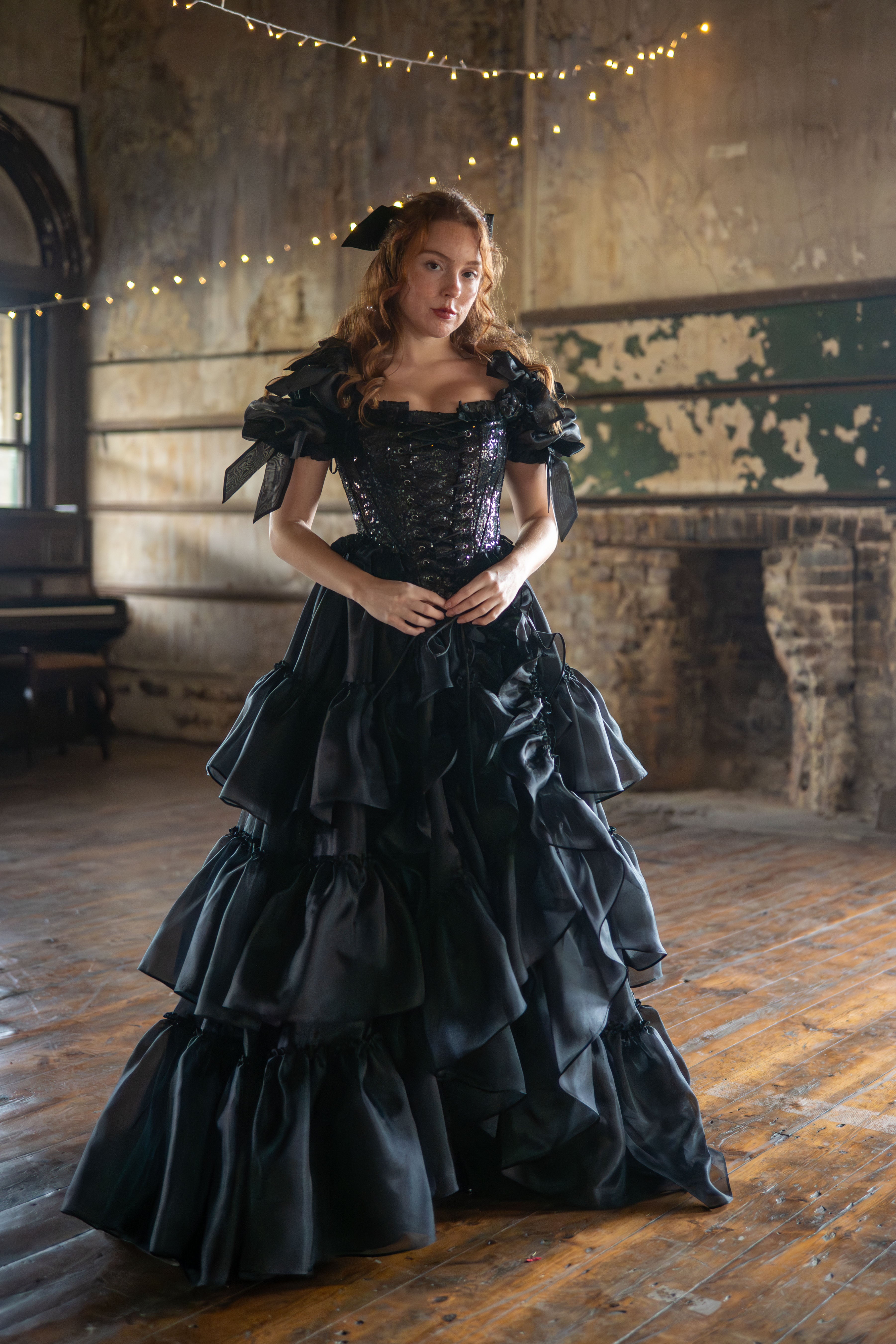 Black Pearl Pompadour Corset