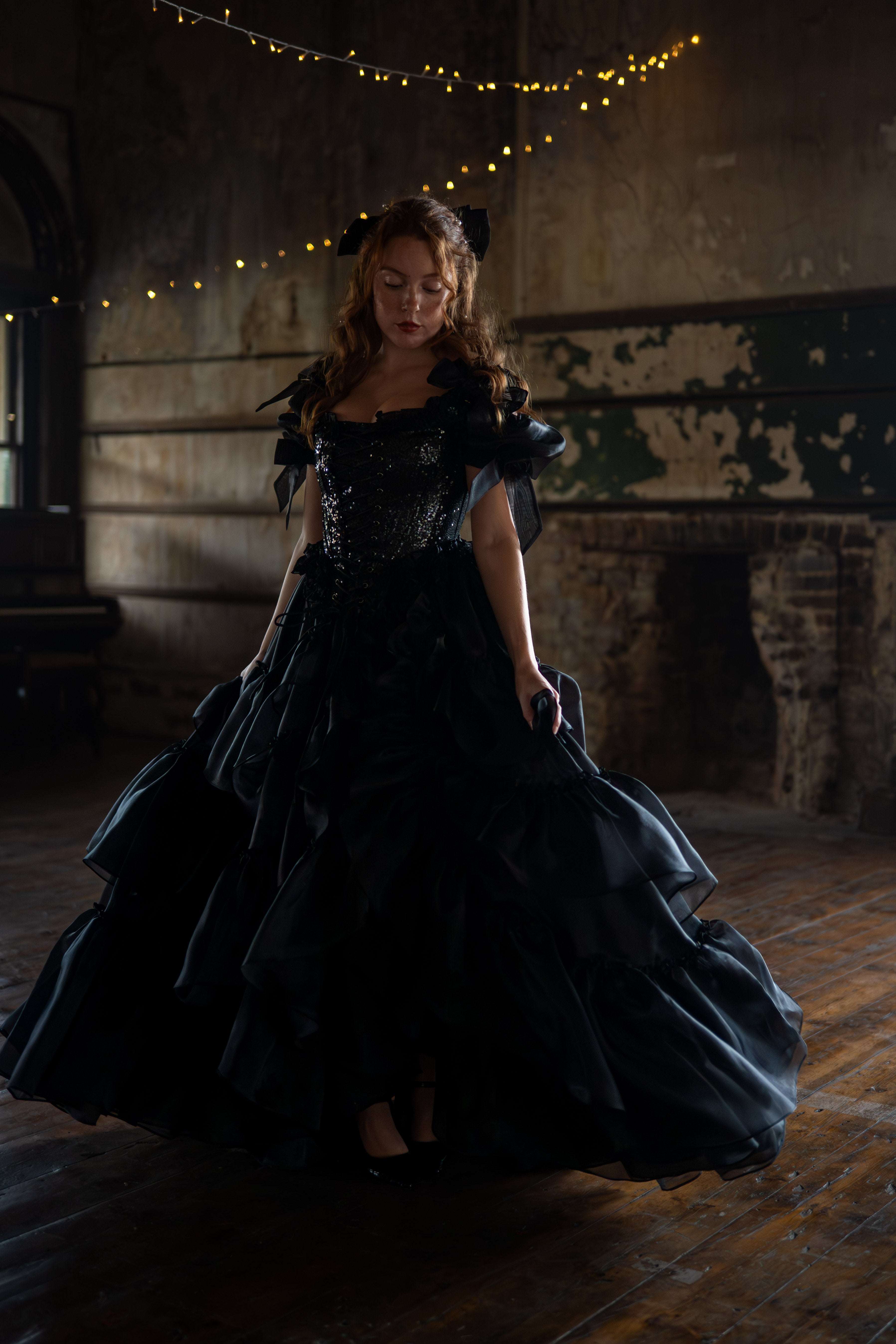 Black Pearl Pompadour Corset