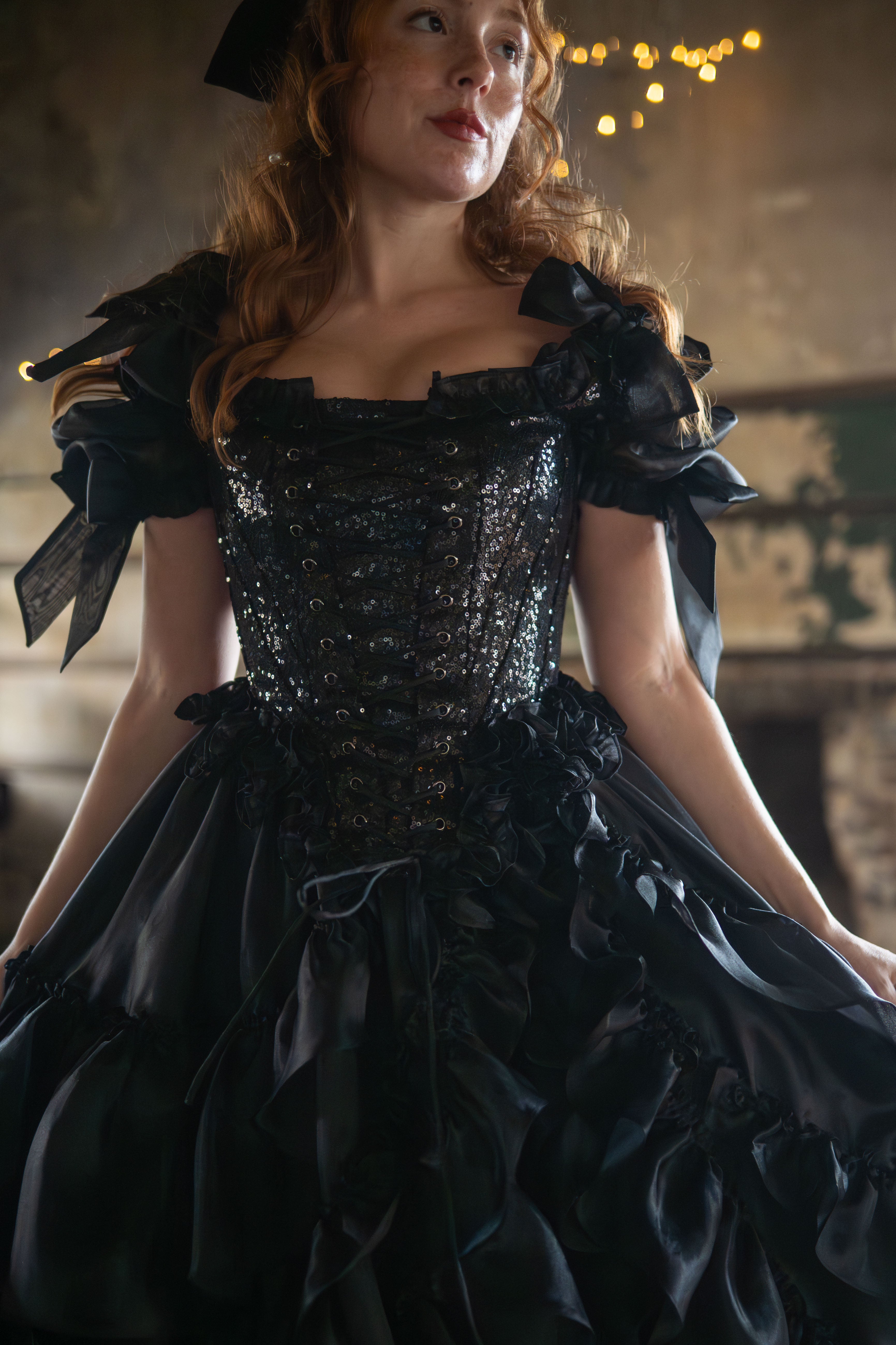 Black Pearl Pompadour Corset