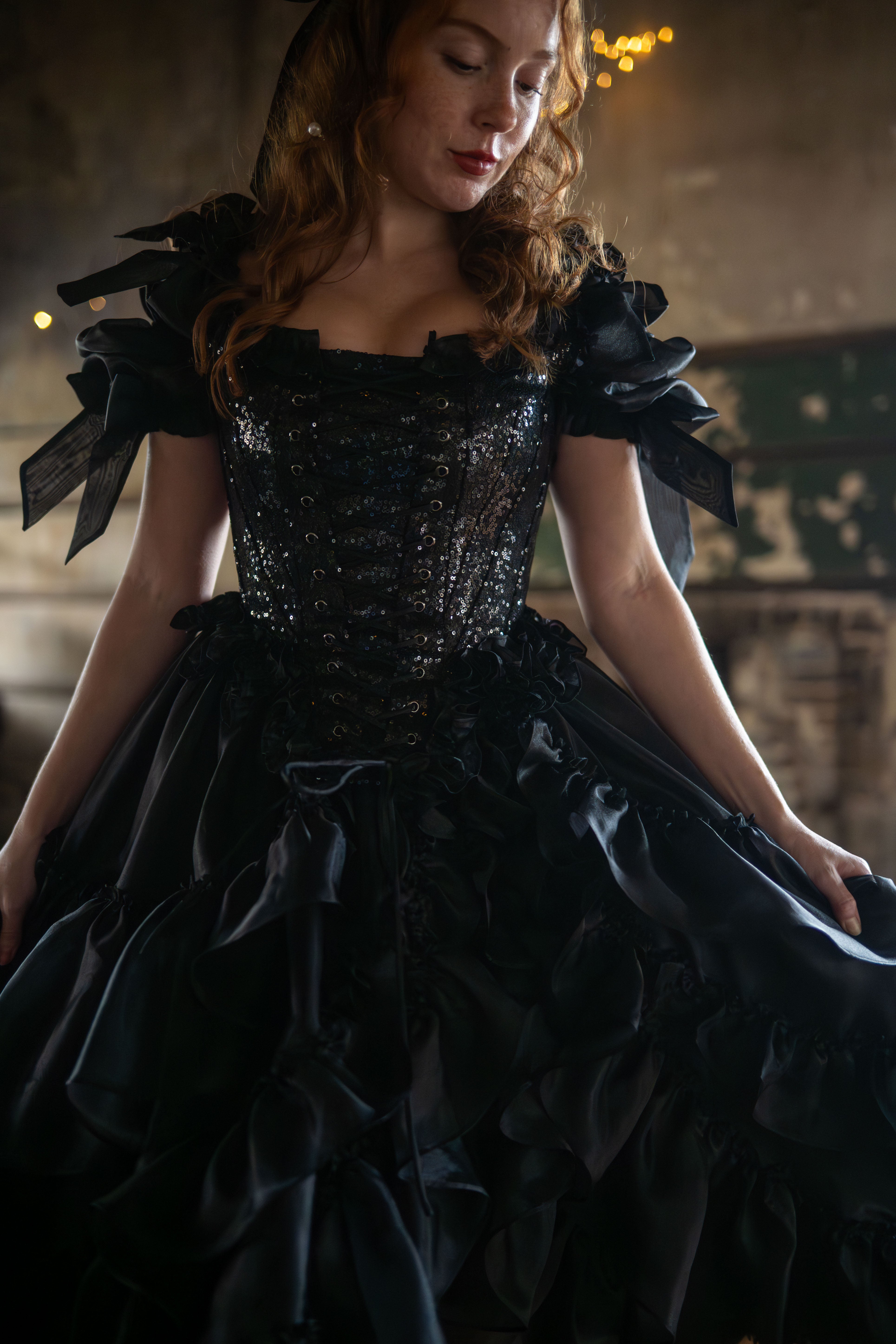 Black Pearl Pompadour Corset