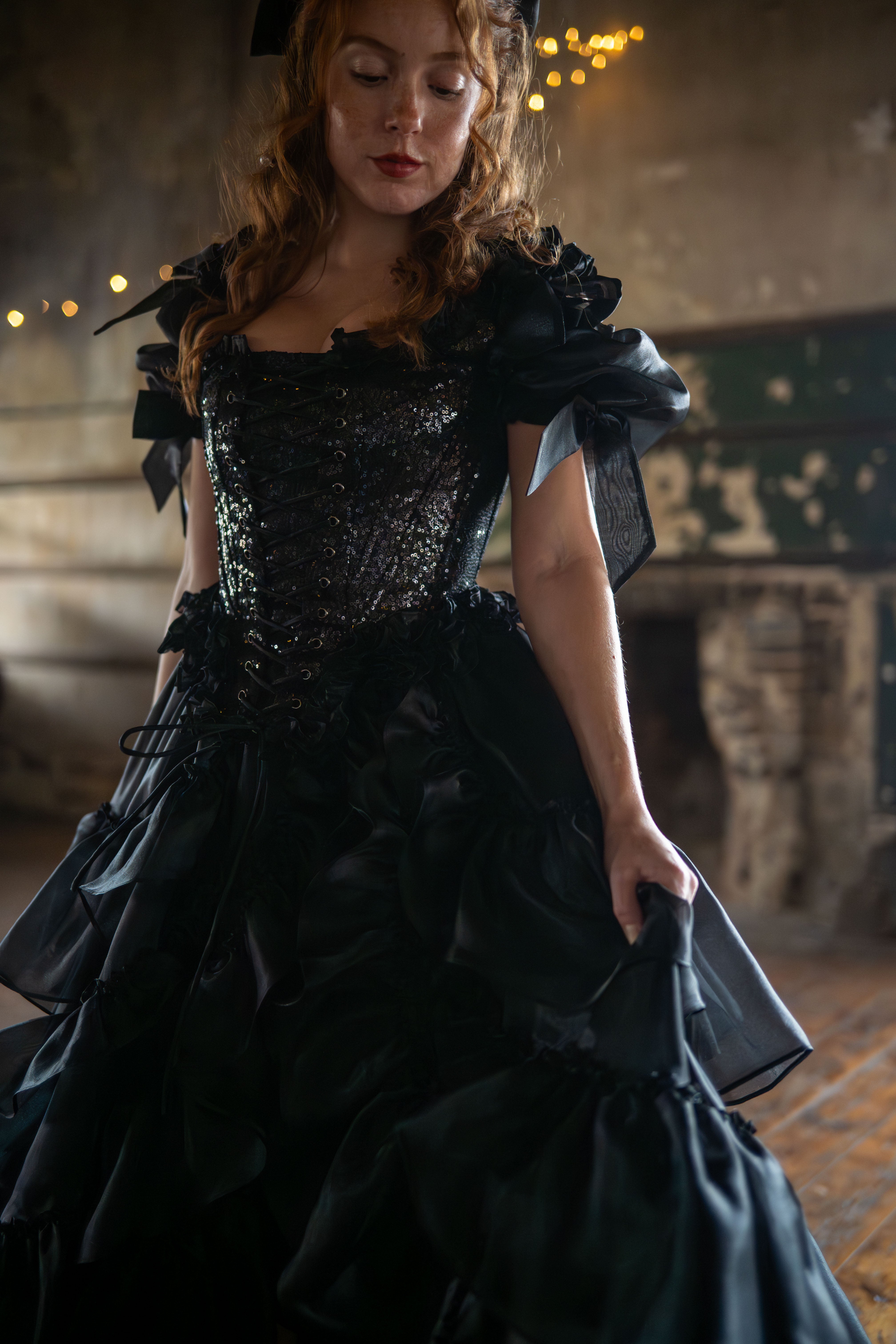 Black Pearl Pompadour Corset