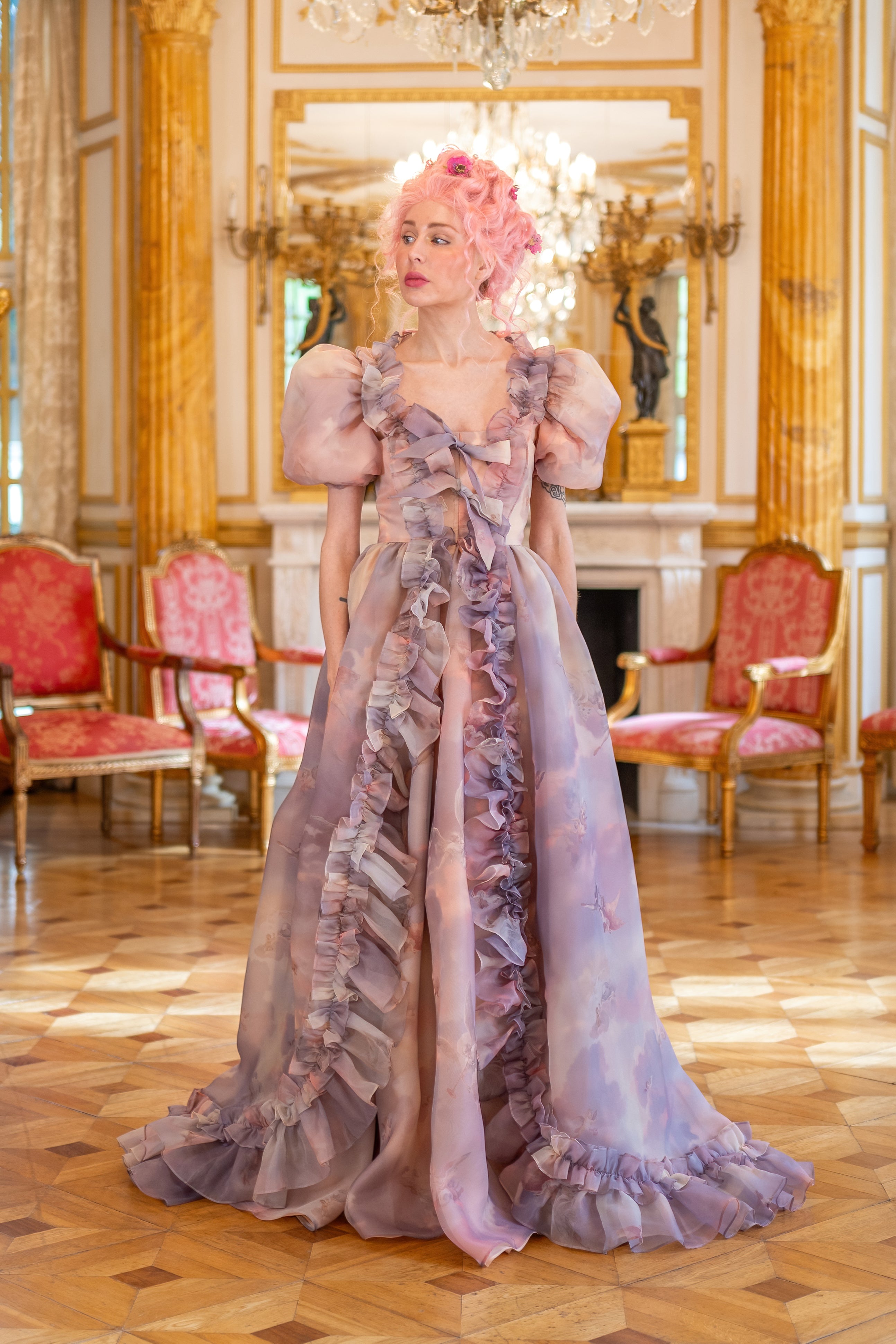Cathedral Clouds Duchess Gown
