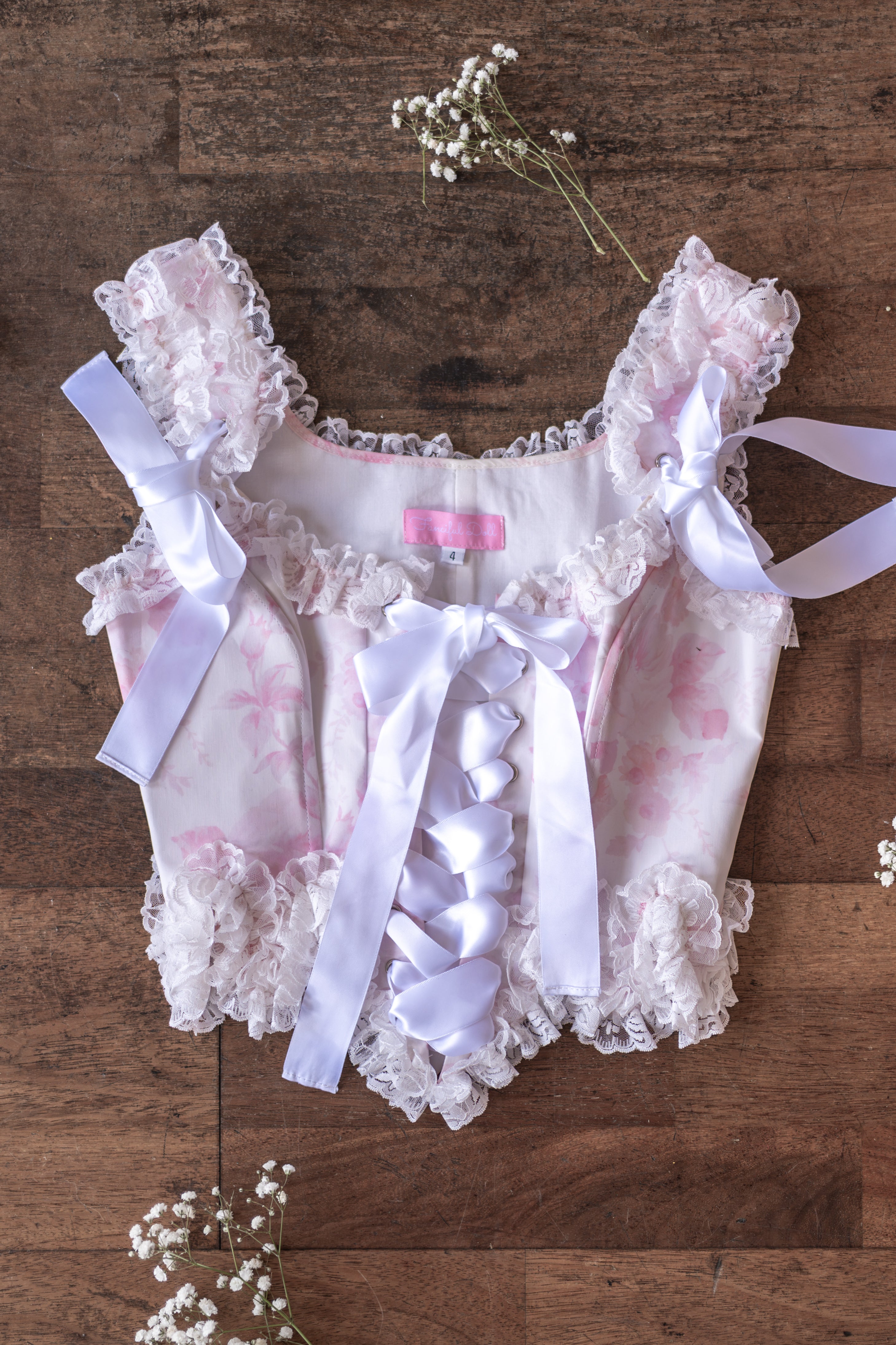 Chantilly Rose Chablis Corset