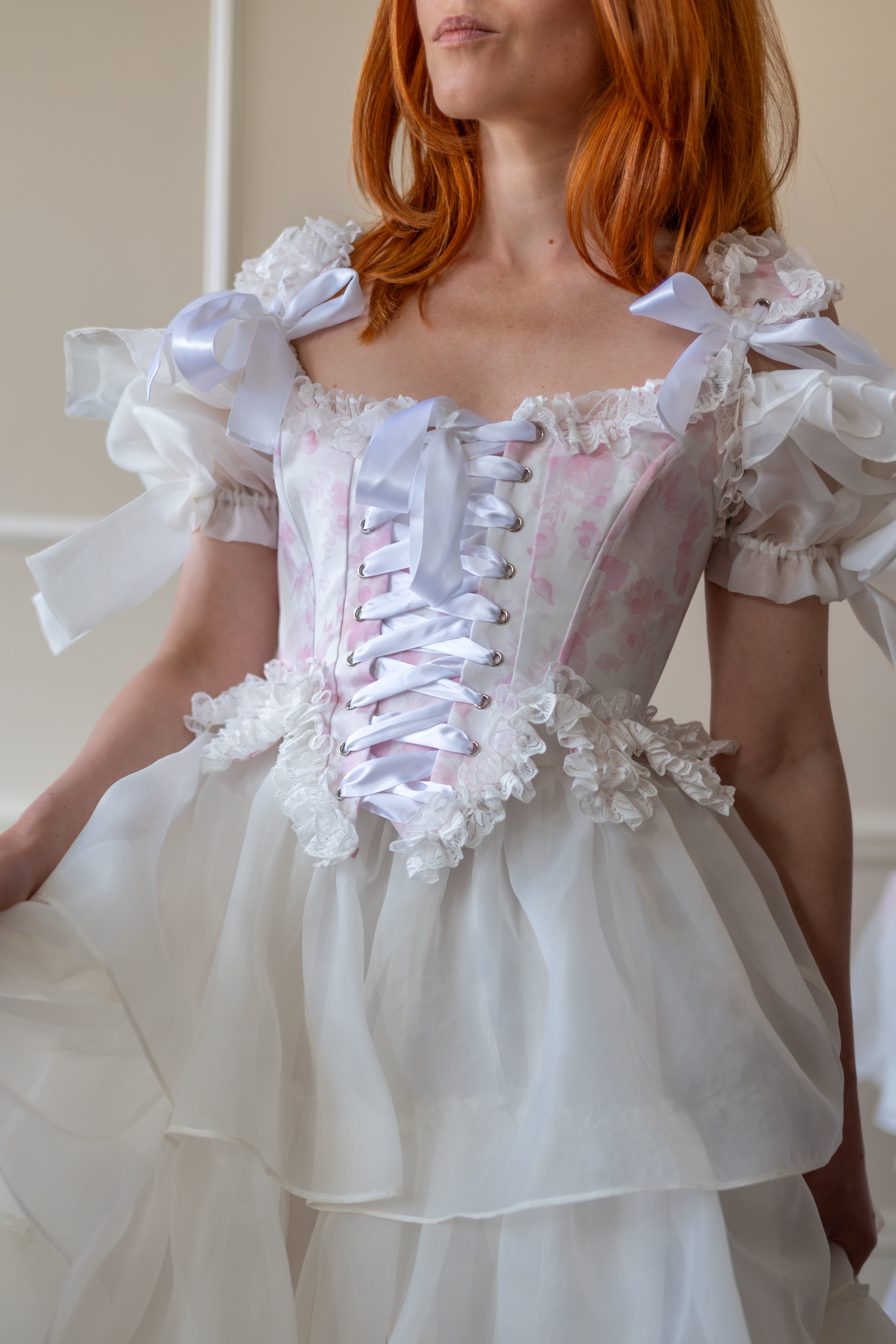 Chantilly Rose Chablis Corset