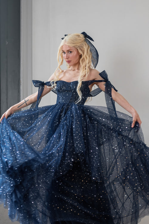 Bejeweled Cosmic Gown