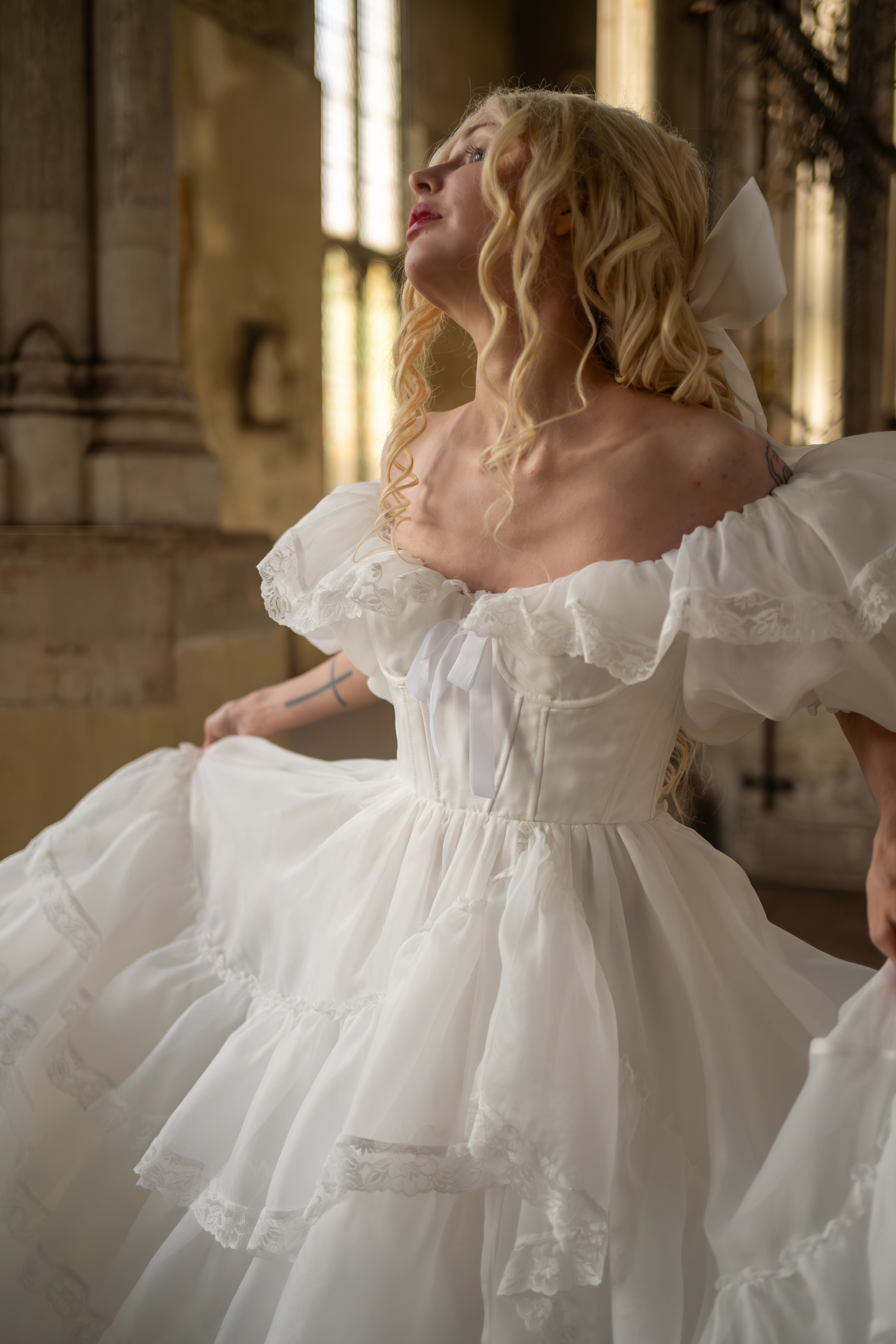 Créme Chantilly Ingénue Gown