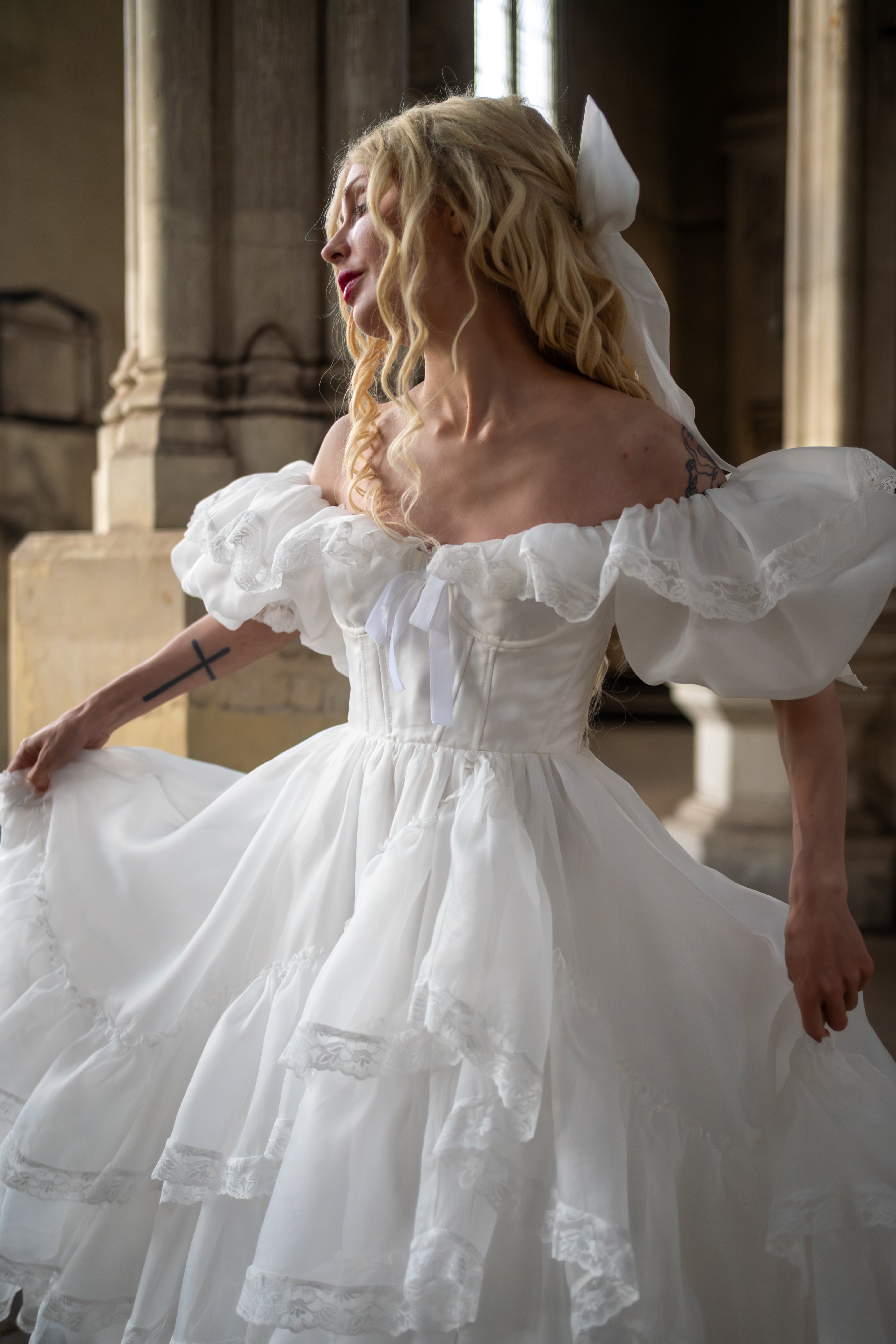 Créme Chantilly Ingénue Gown