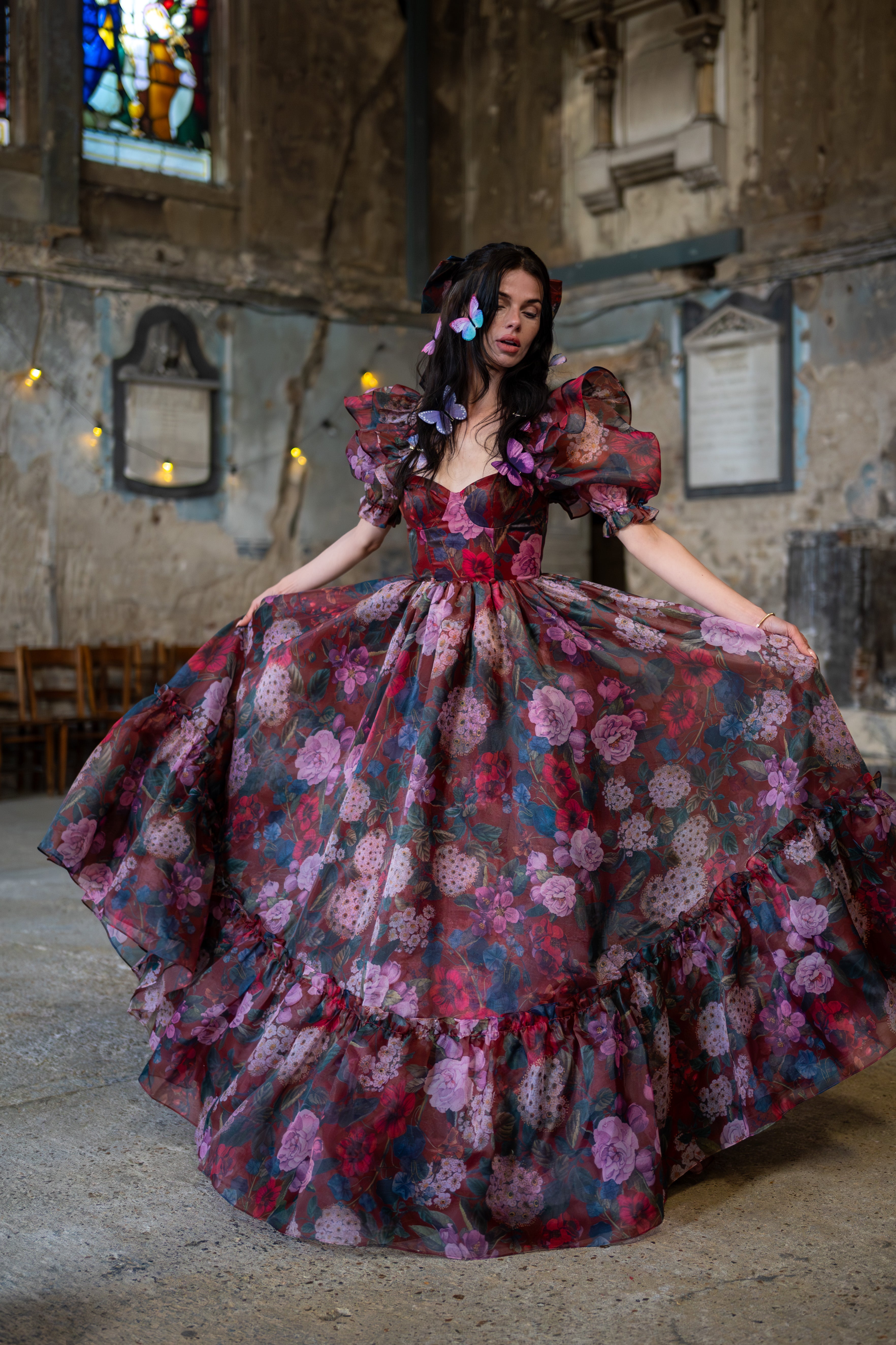 Crimson Rapture Sorority Gown