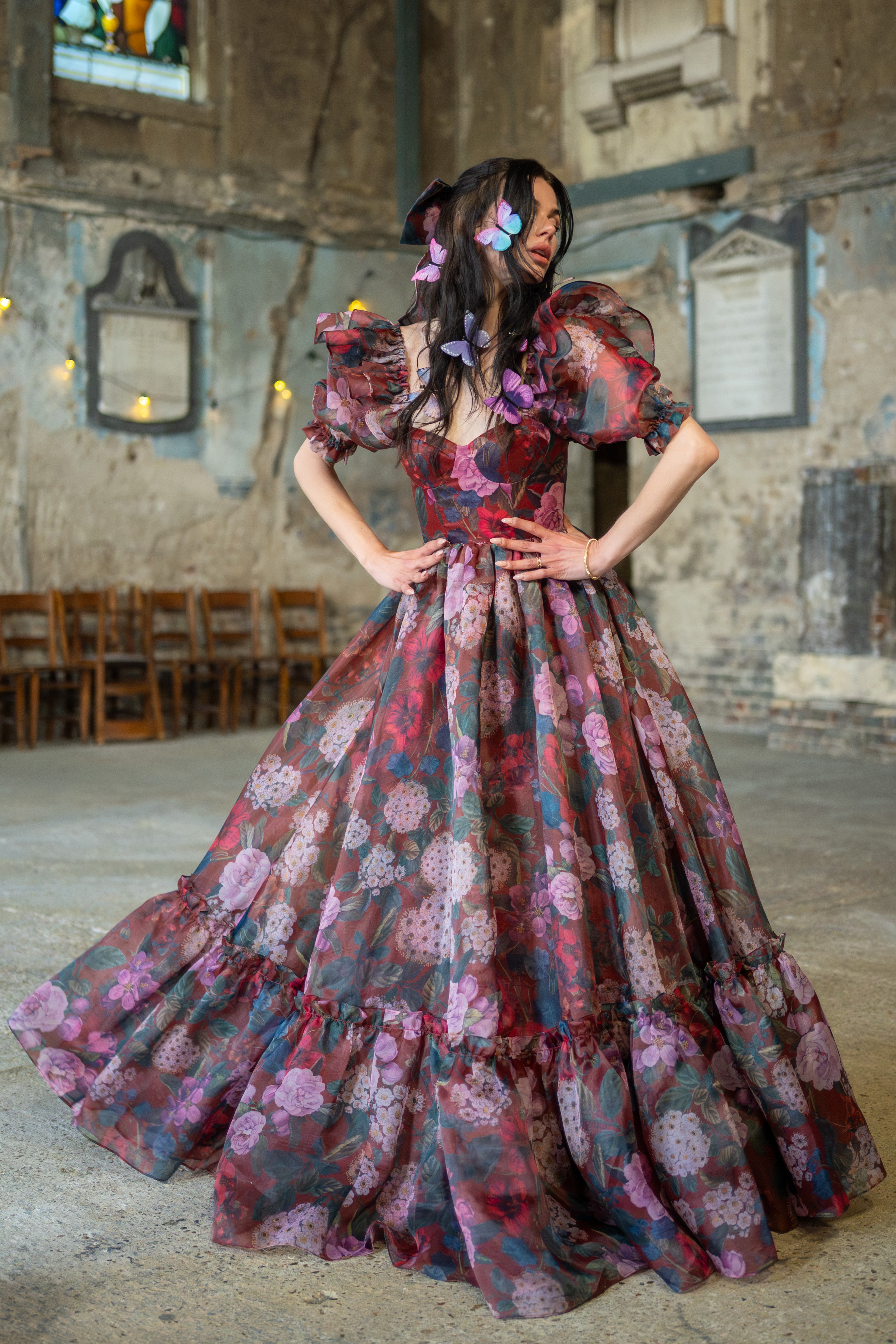 Crimson Rapture Sorority Gown