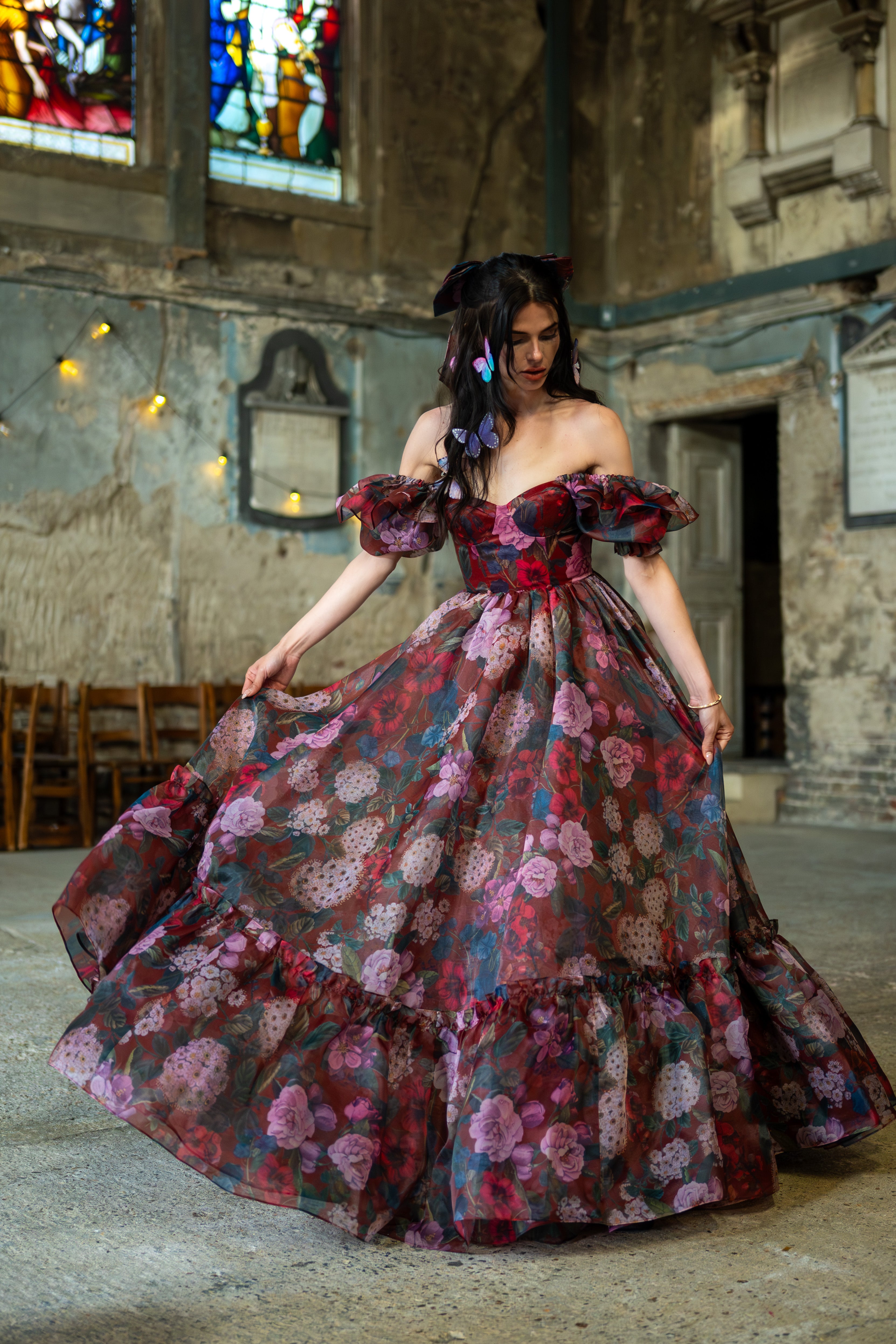 Crimson Rapture Sorority Gown