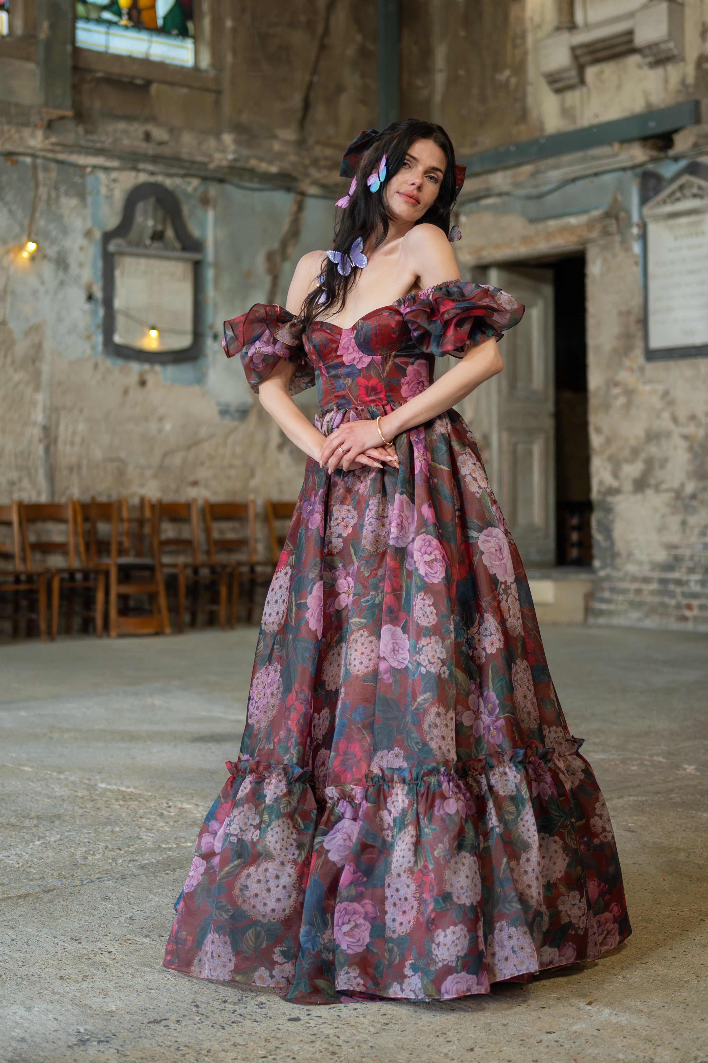 Crimson Rapture Sorority Gown