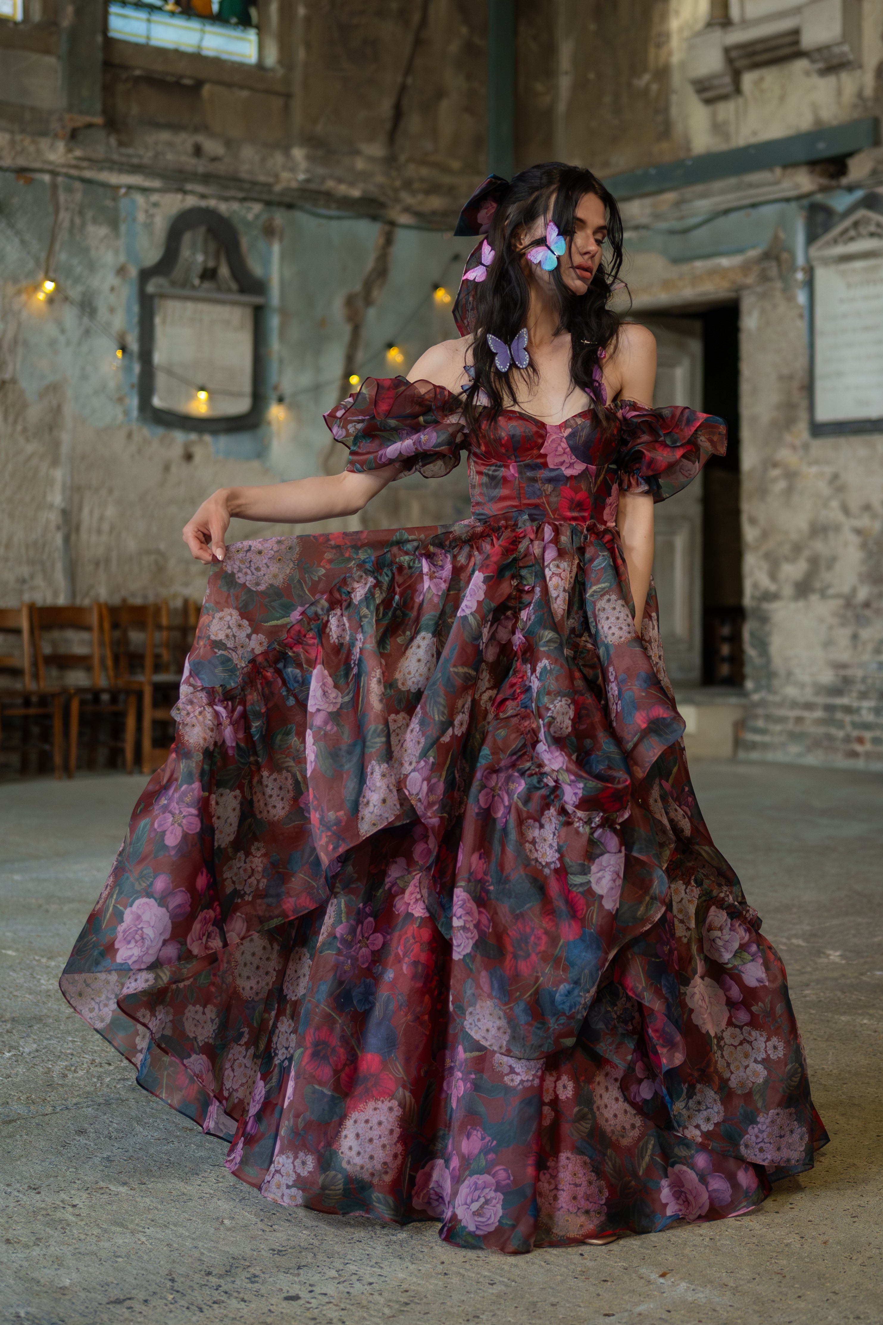 Crimson Rapture Sorority Gown