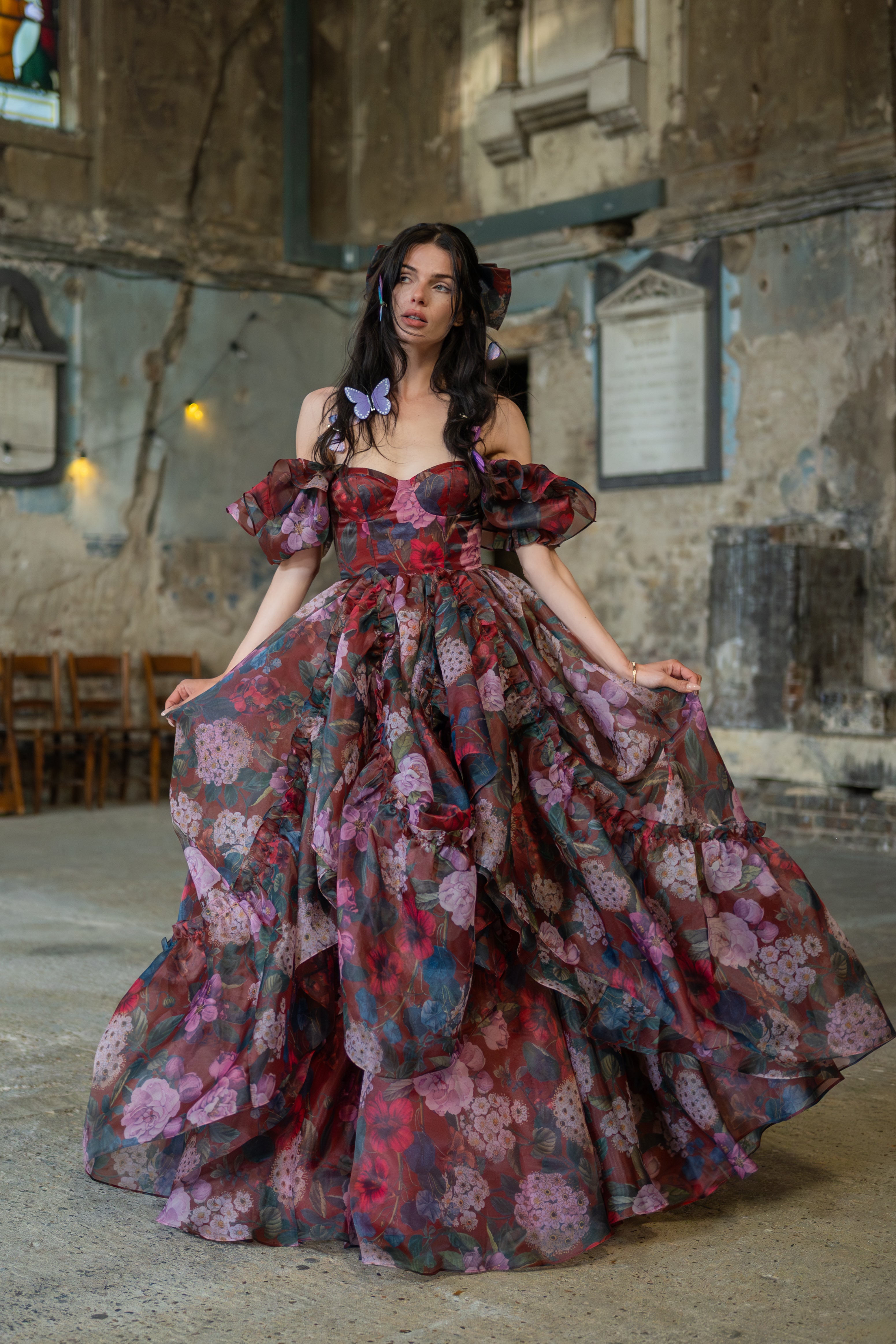 Crimson Rapture Sorority Gown