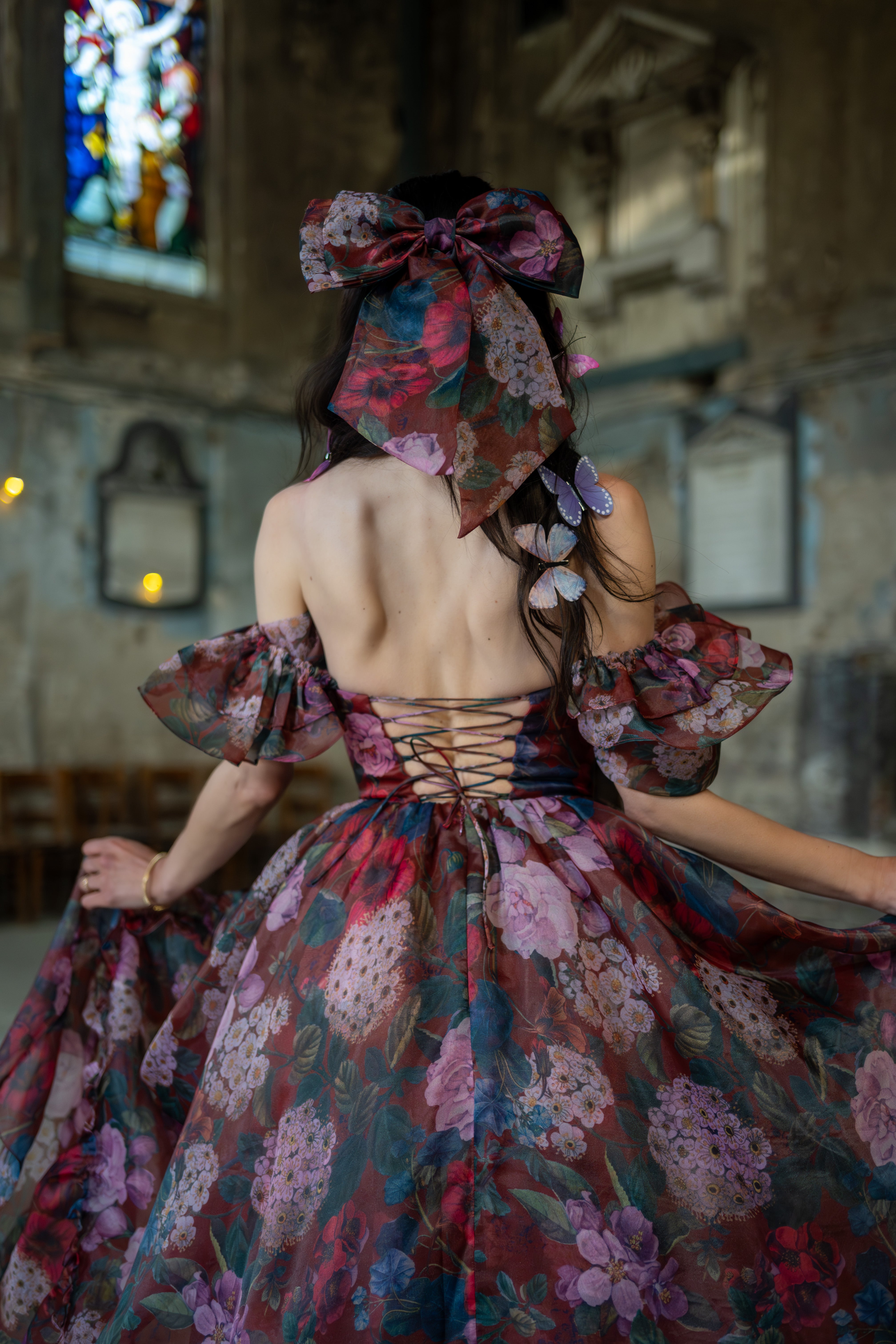 Crimson Rapture Sorority Gown