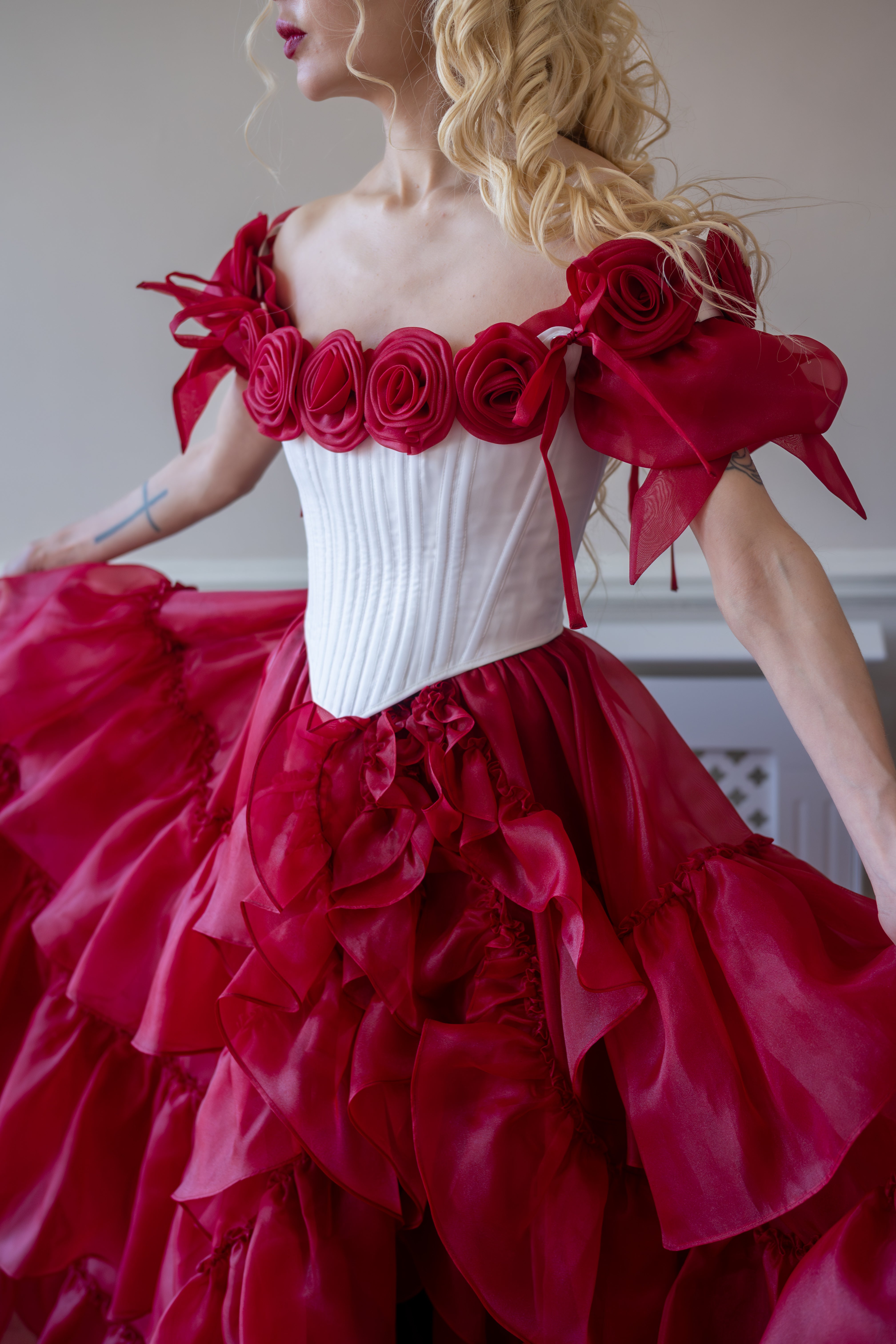 Crimson Vow Rosebud Corset