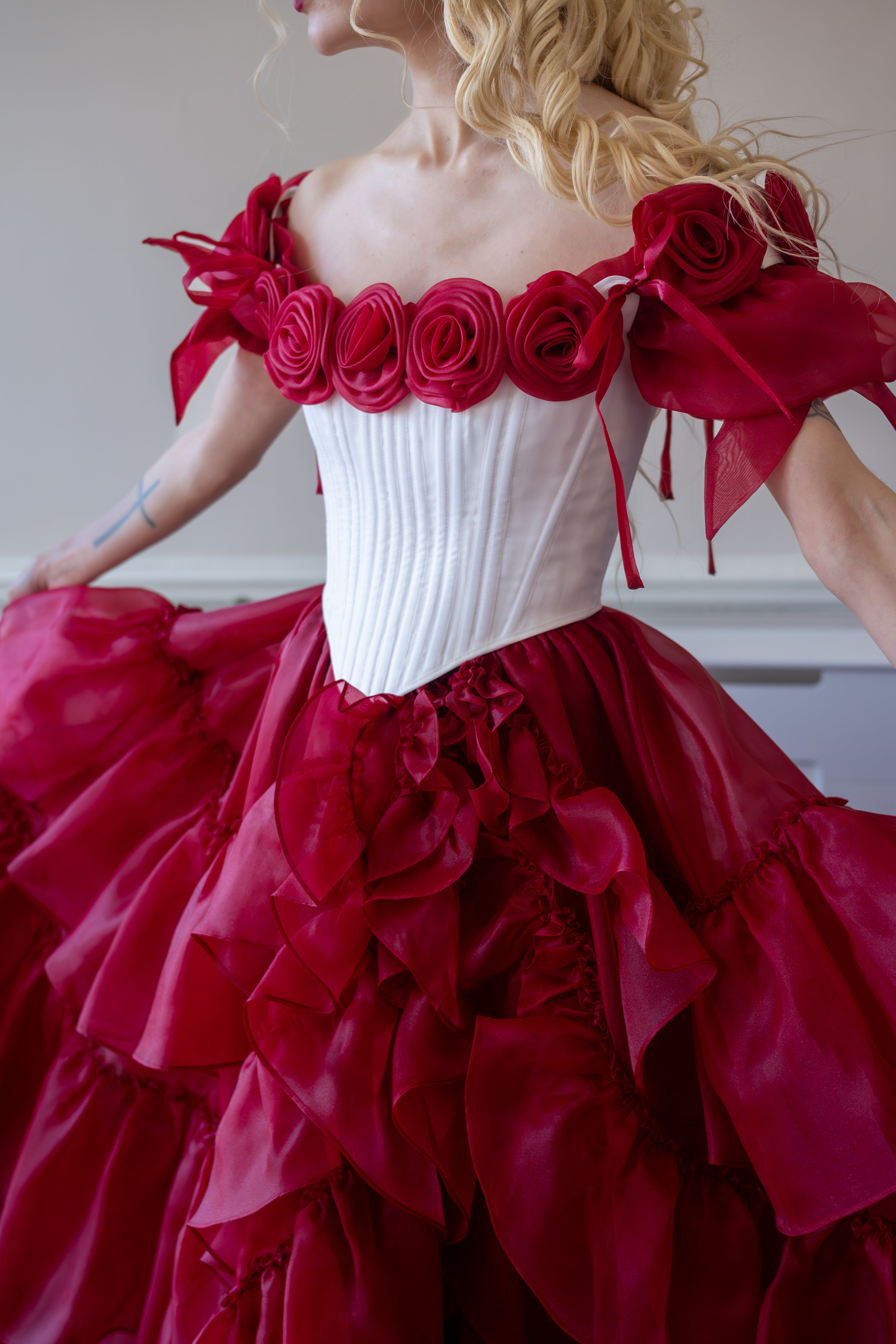 Crimson Vow Rosebud Corset