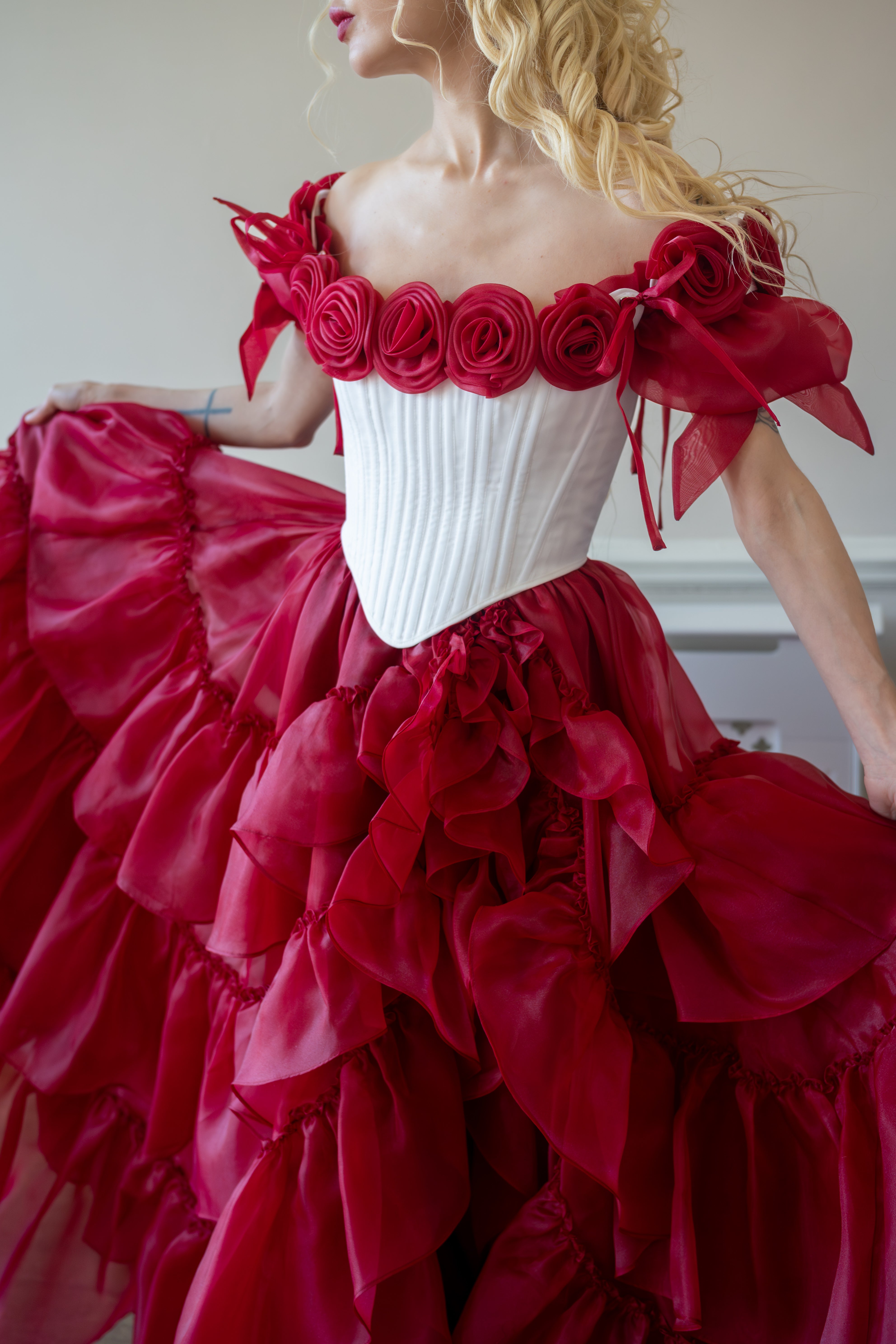 Crimson Vow Rosebud Corset