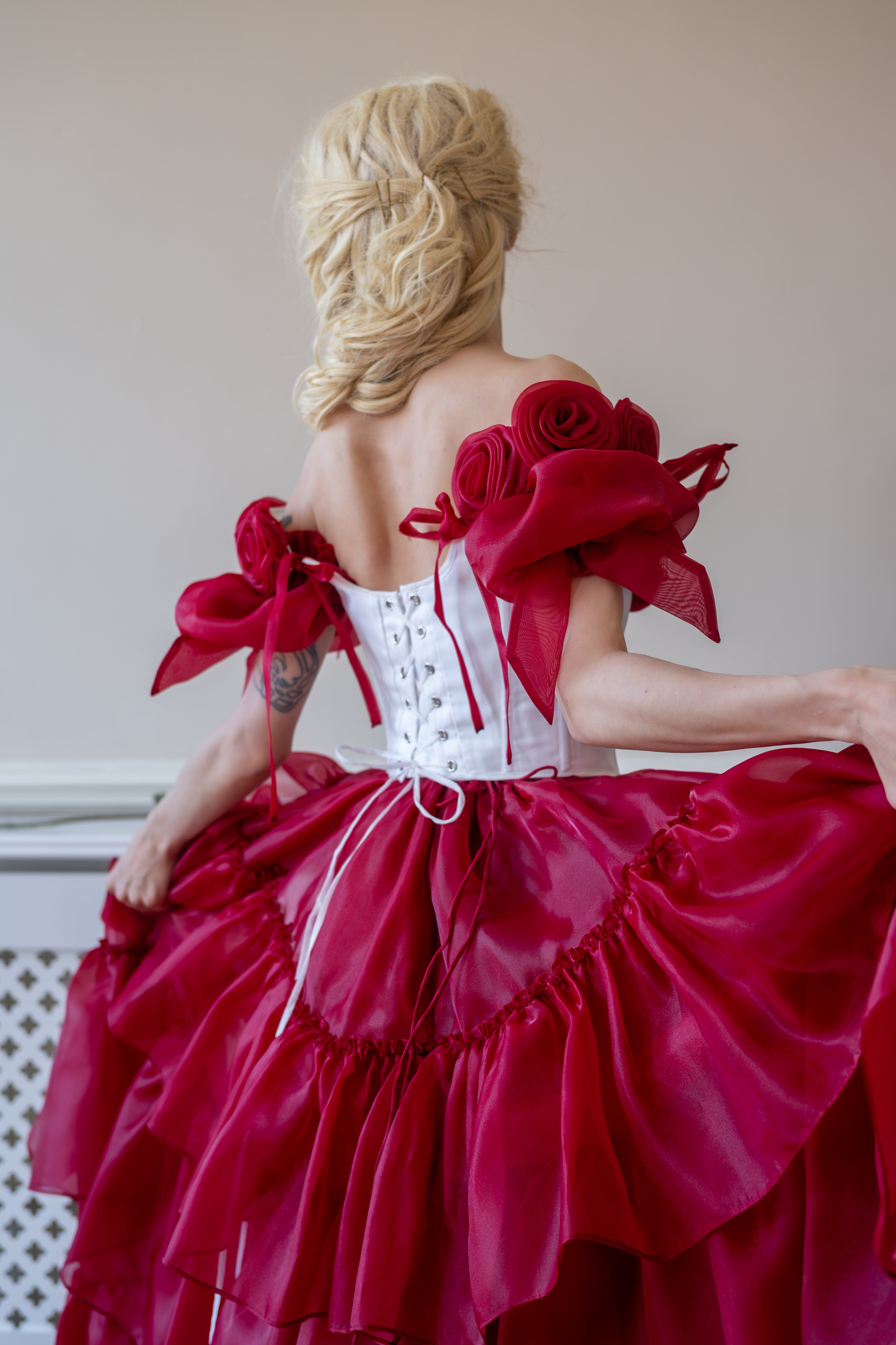 Crimson Vow Rosebud Corset