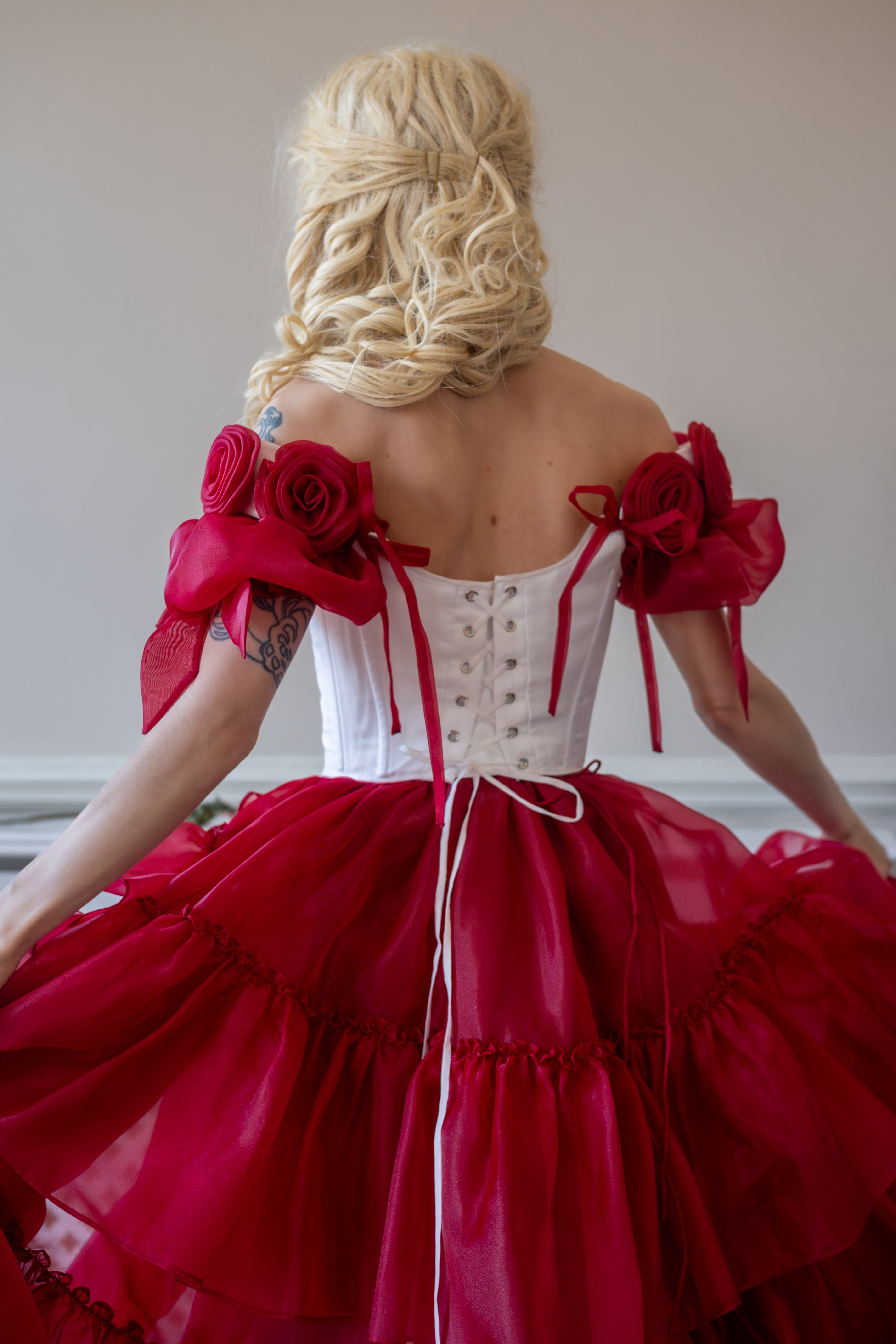 Crimson Vow Rosebud Corset