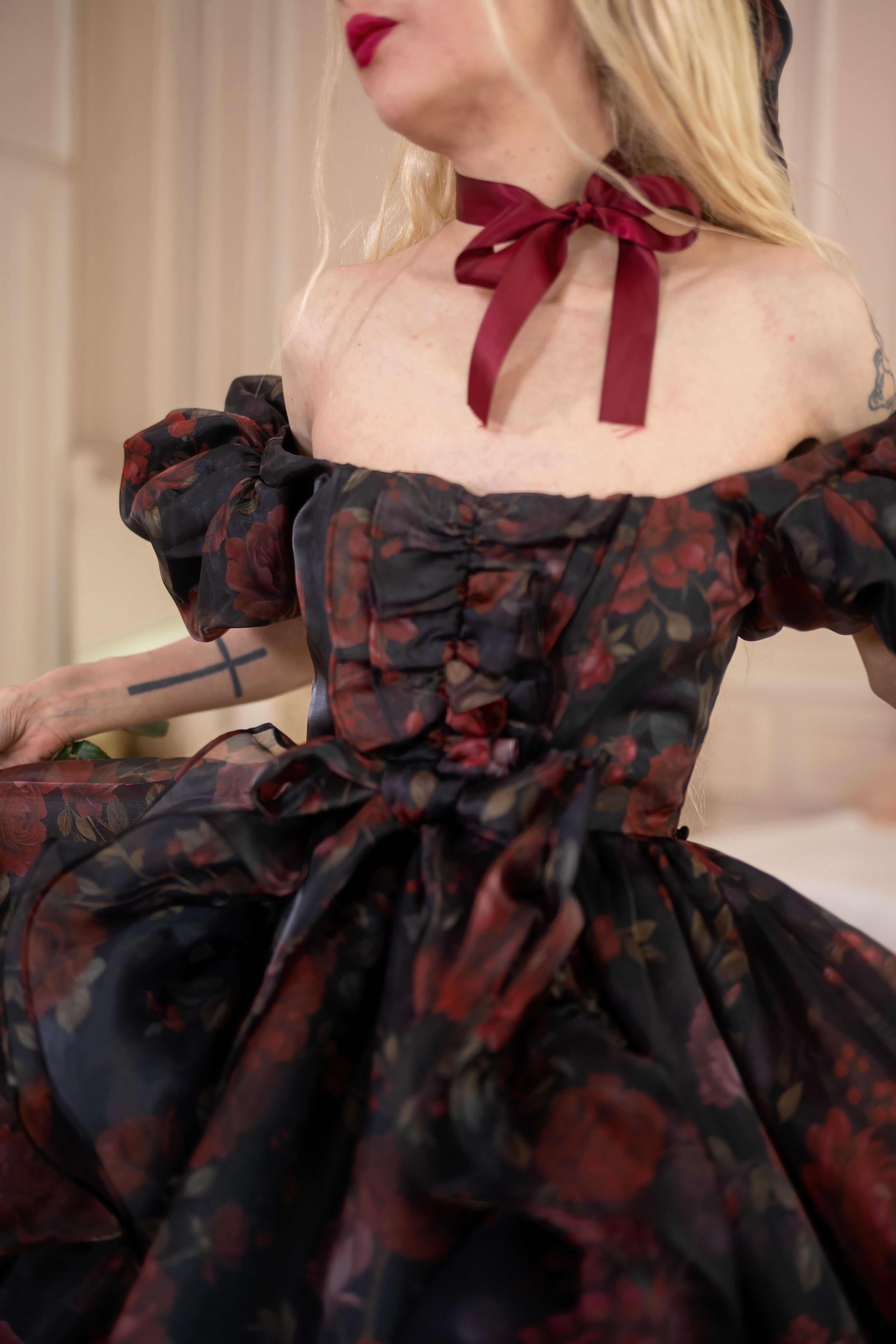 Dark Romance Antoinette Train Gown