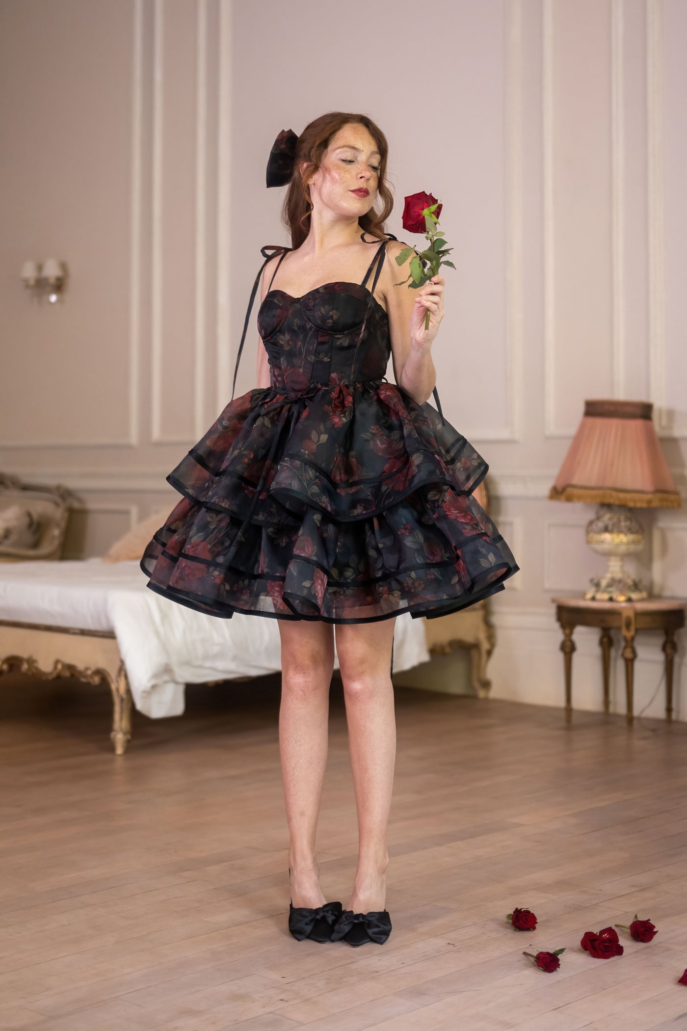 Inricate drama dress