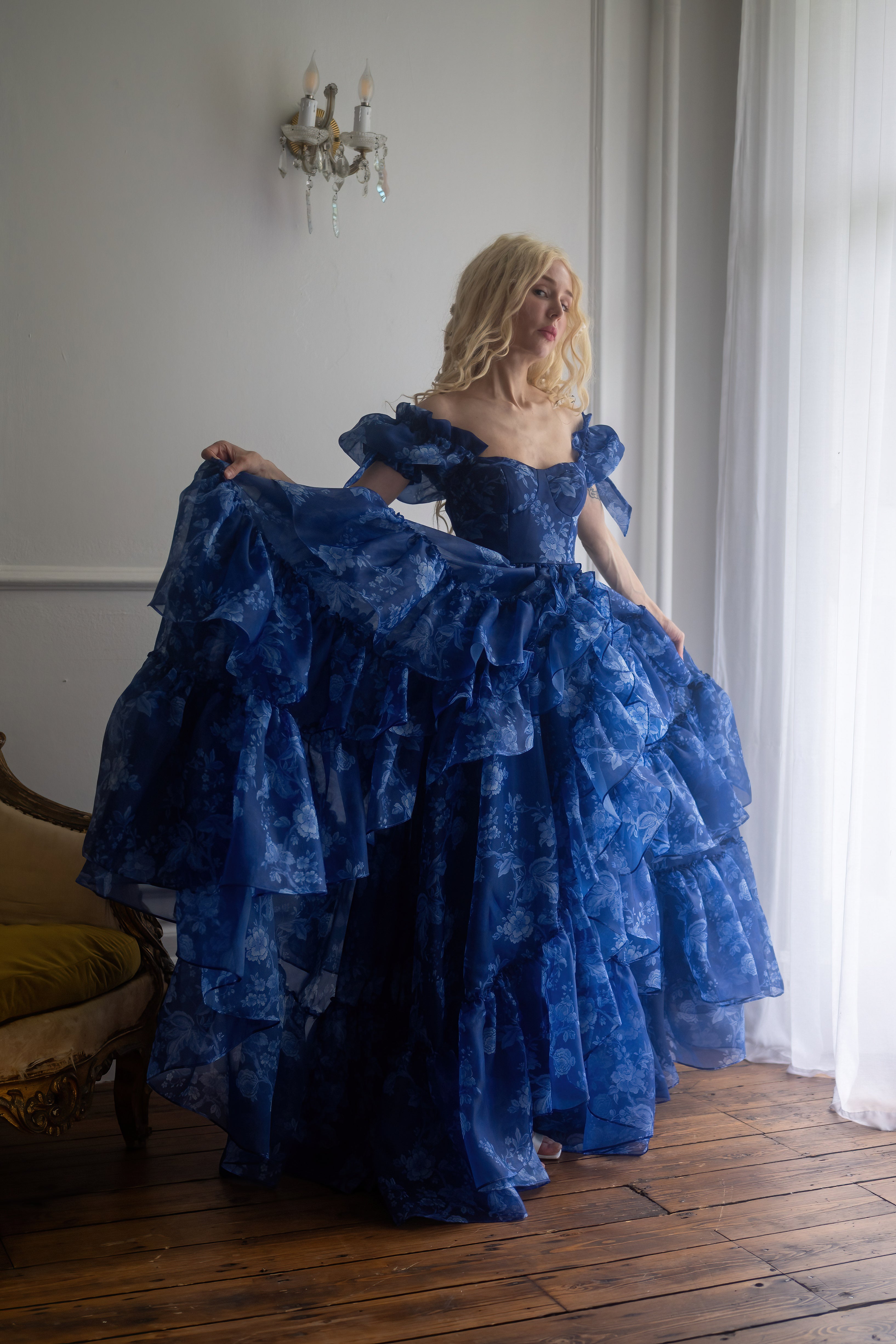 Dresden China Mademoiselle Gown