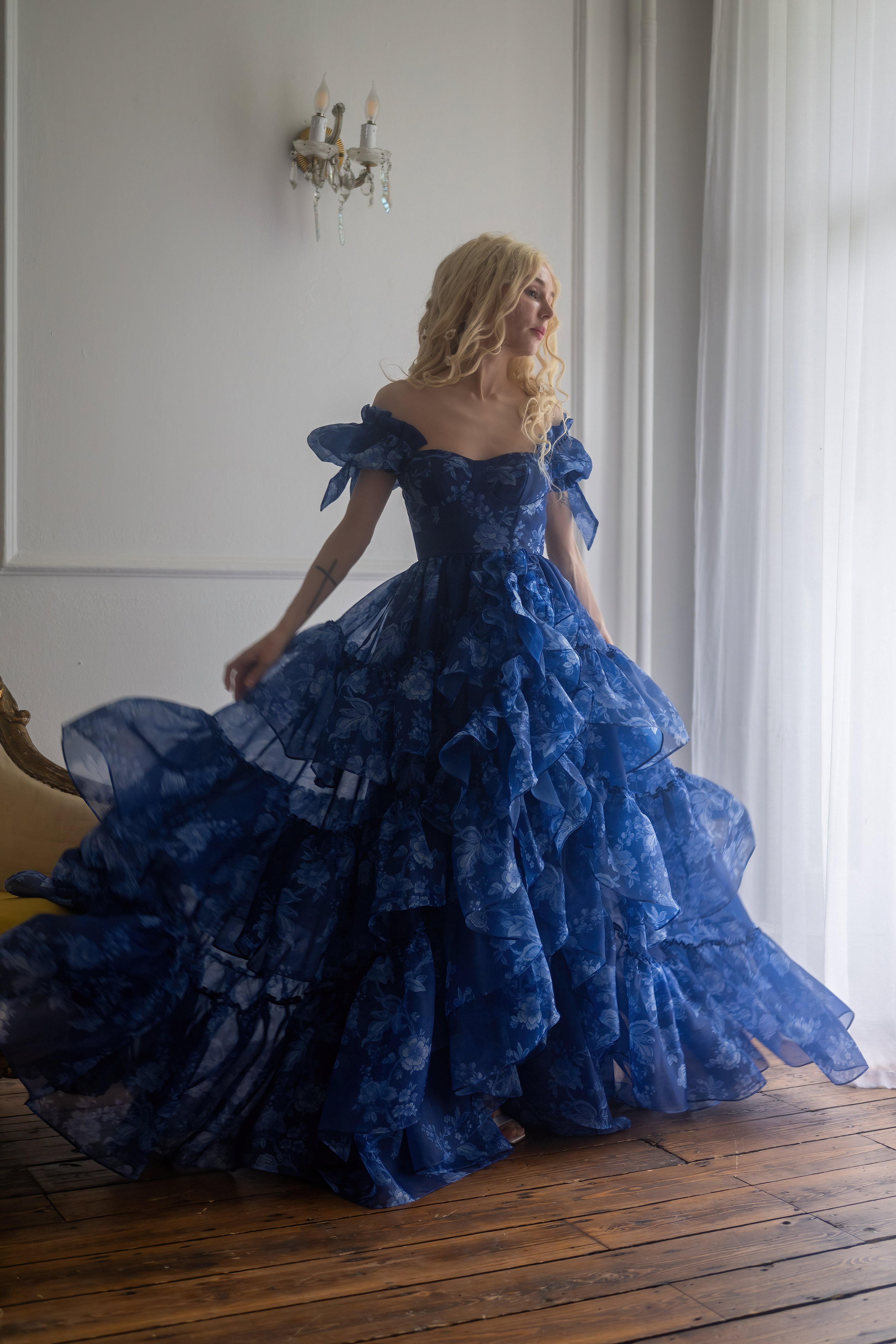 Dresden China Mademoiselle Gown