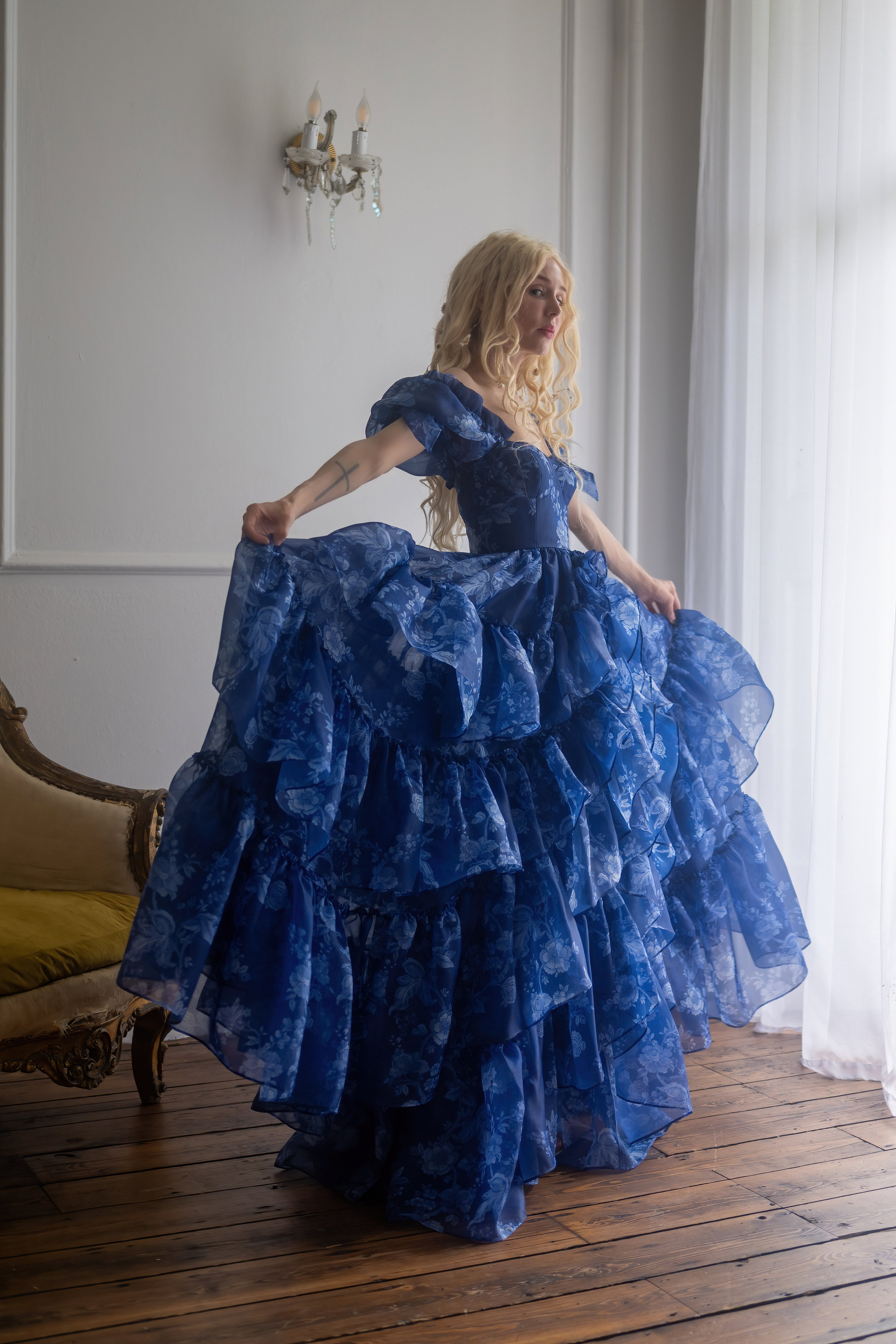 Dresden China Mademoiselle Gown
