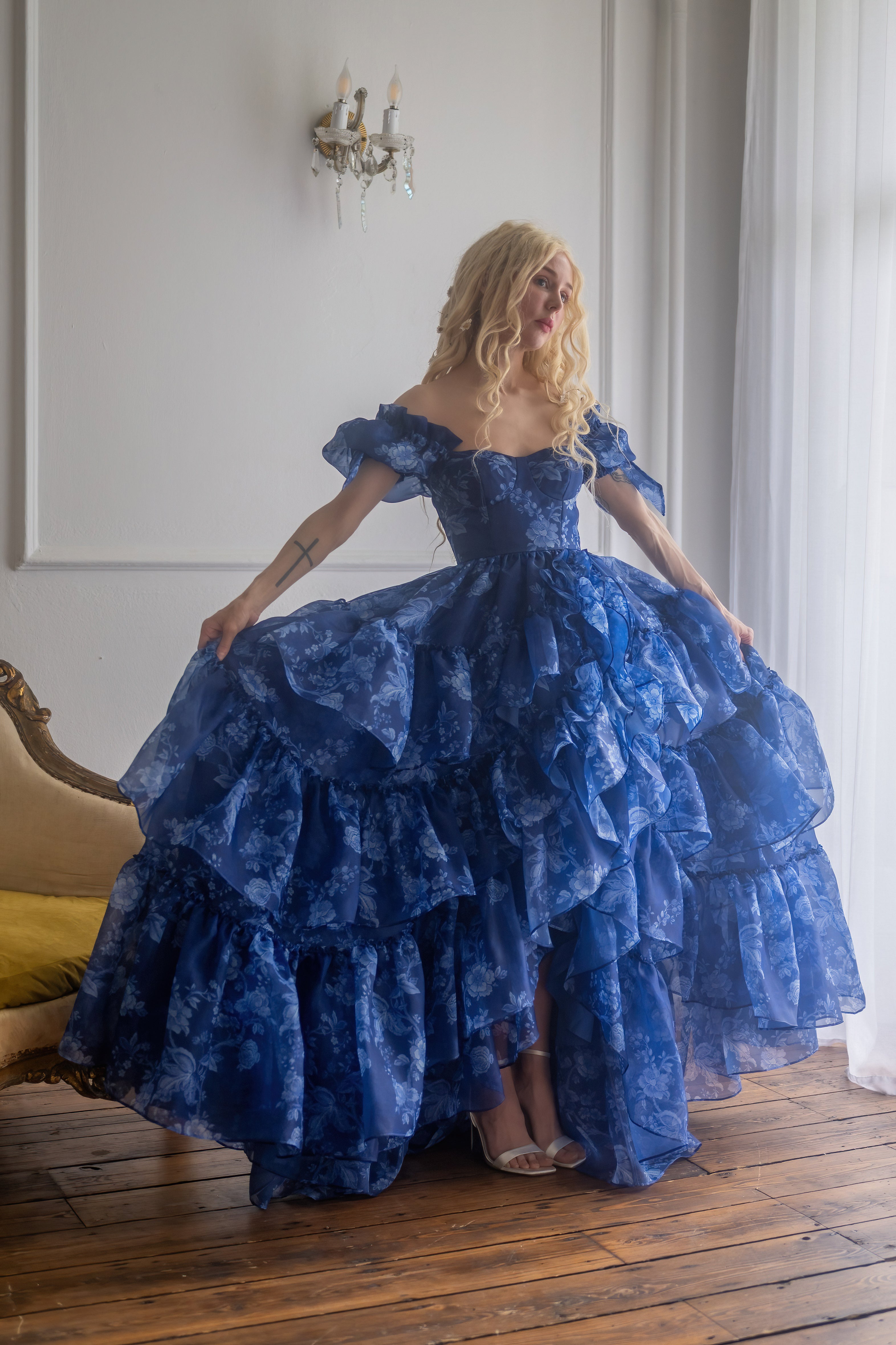 Dresden China Mademoiselle Gown