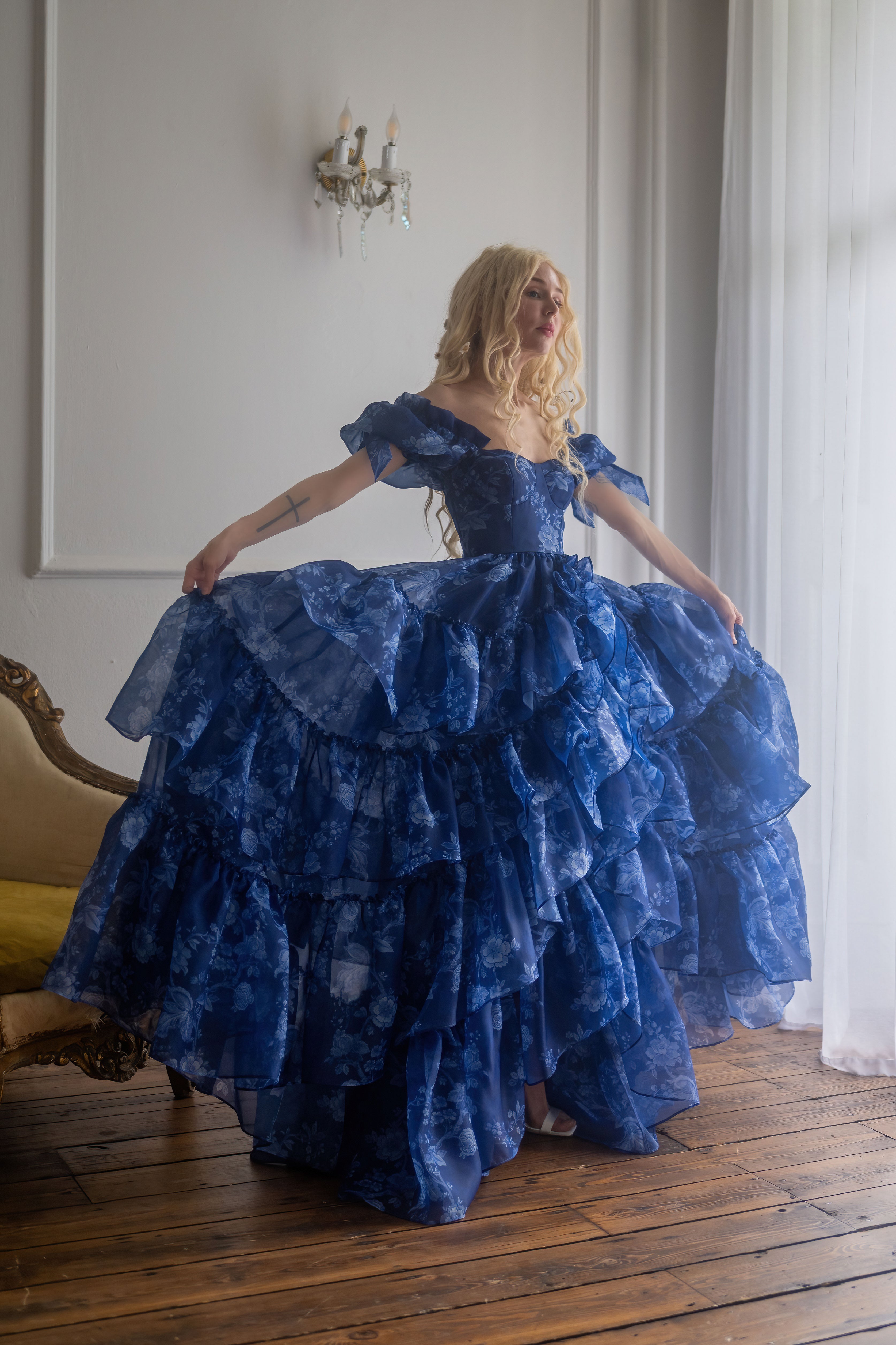 Dresden China Mademoiselle Gown